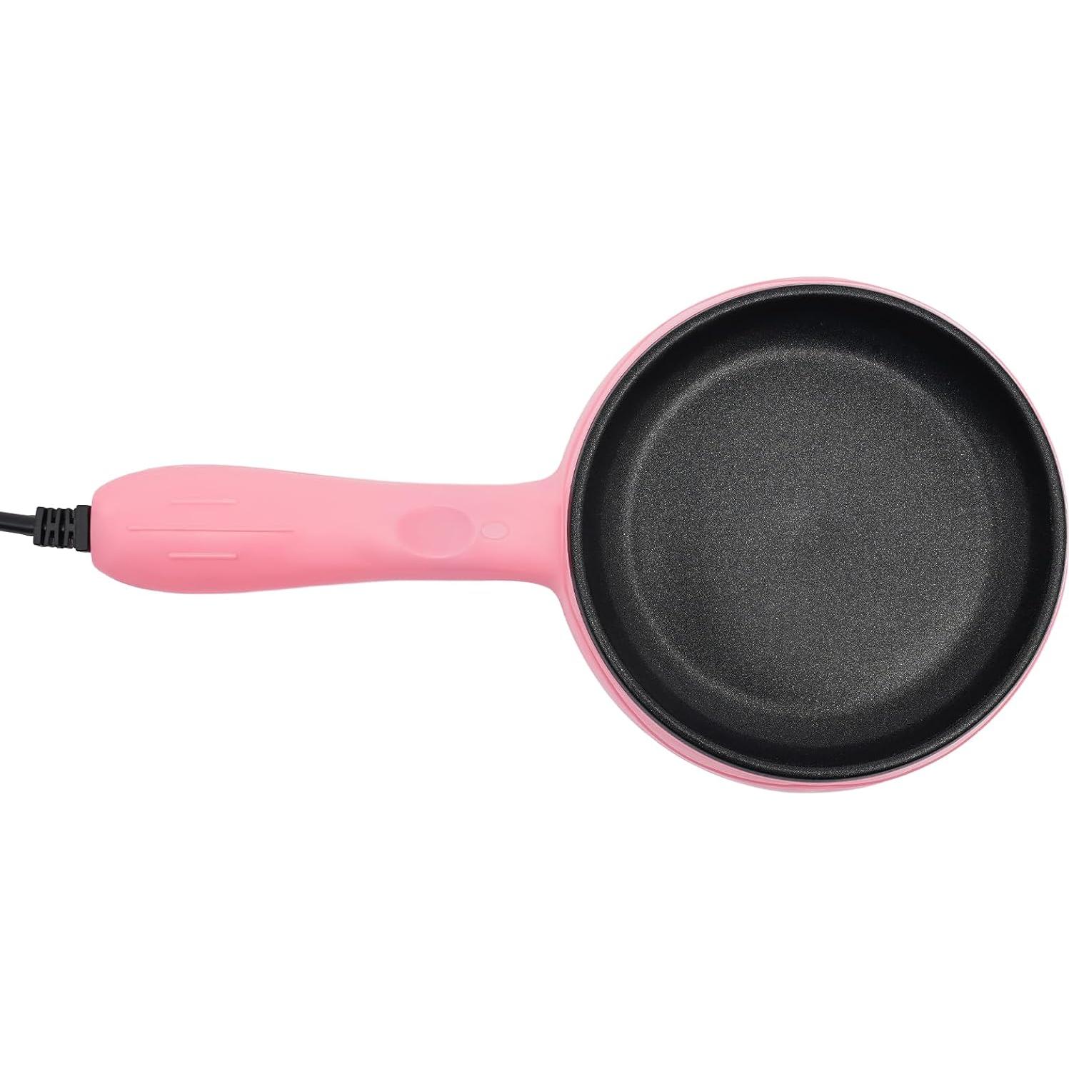 Sartén Eléctrica Antiadherente ZXTINGSHOP 15cm Rosa 450W