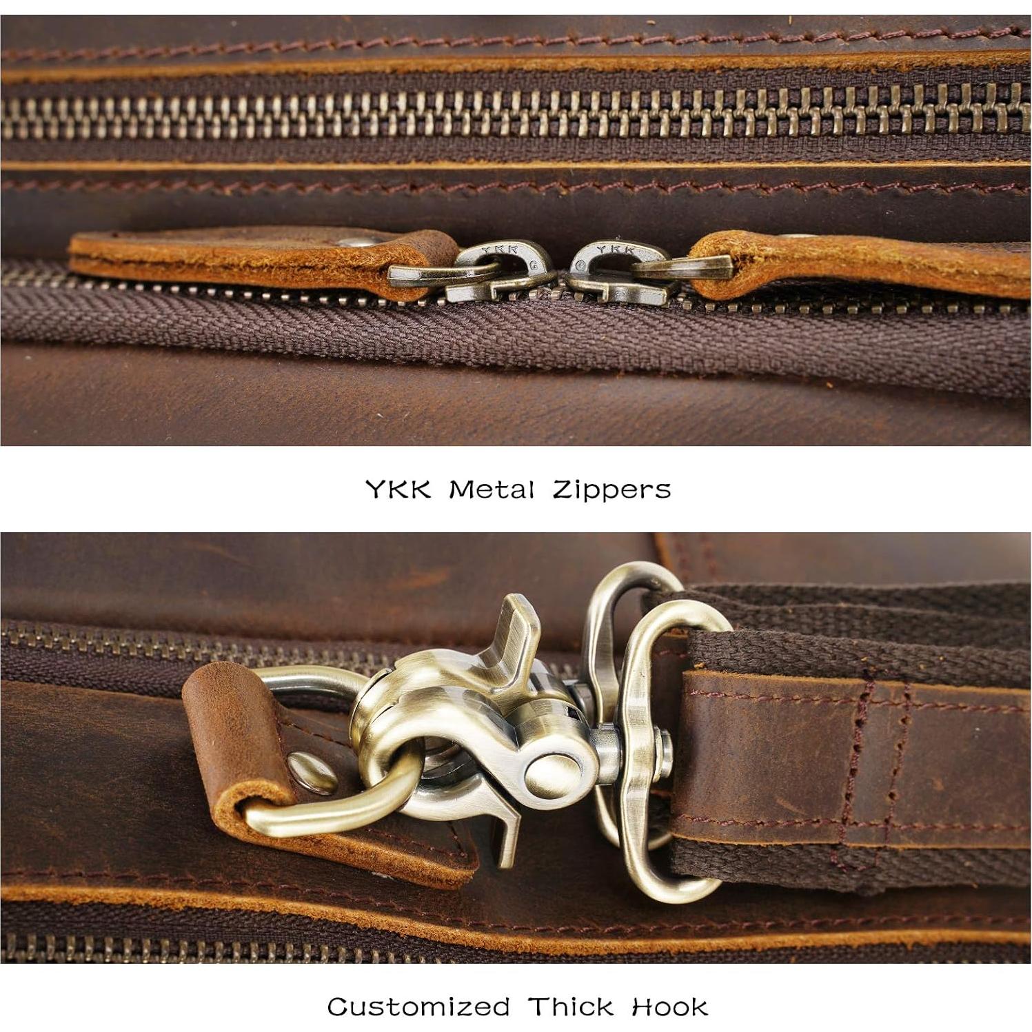 Maletín de Cuero Italiano POLARE 18" para Laptop 17.3"