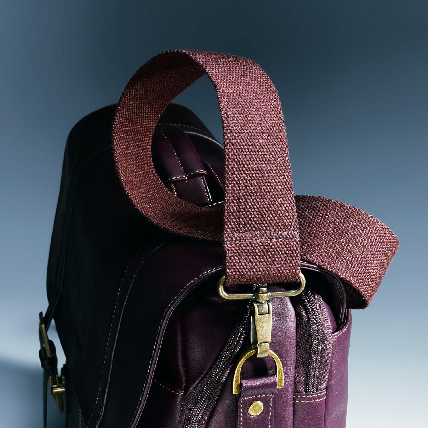 Bolsa Mensajera de Cuero Samsonite Marrón para Laptop 15.6"