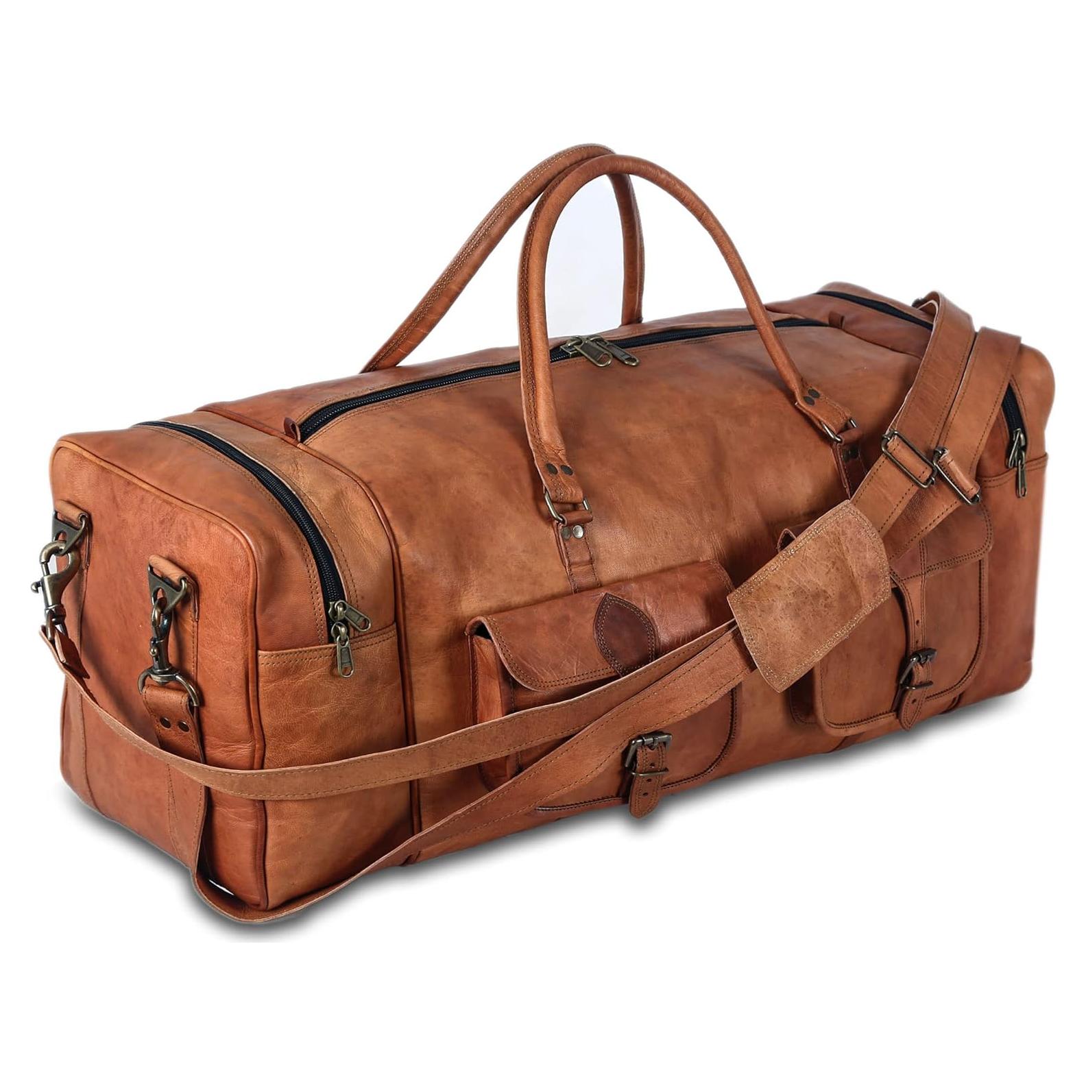 Bolsa de viaje de cuero Komal's Passion 81 cm 32L unisex