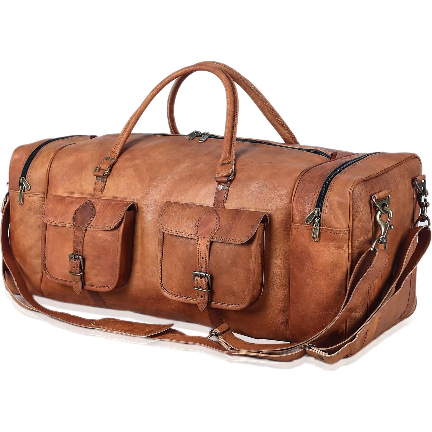 Bolsa de viaje de cuero Komal's Passion 81 cm 32L unisex