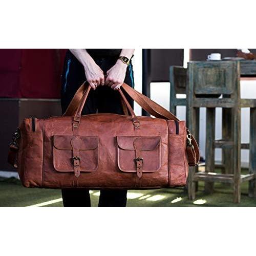 Bolsa de viaje de cuero Komal's Passion 81 cm 32L unisex