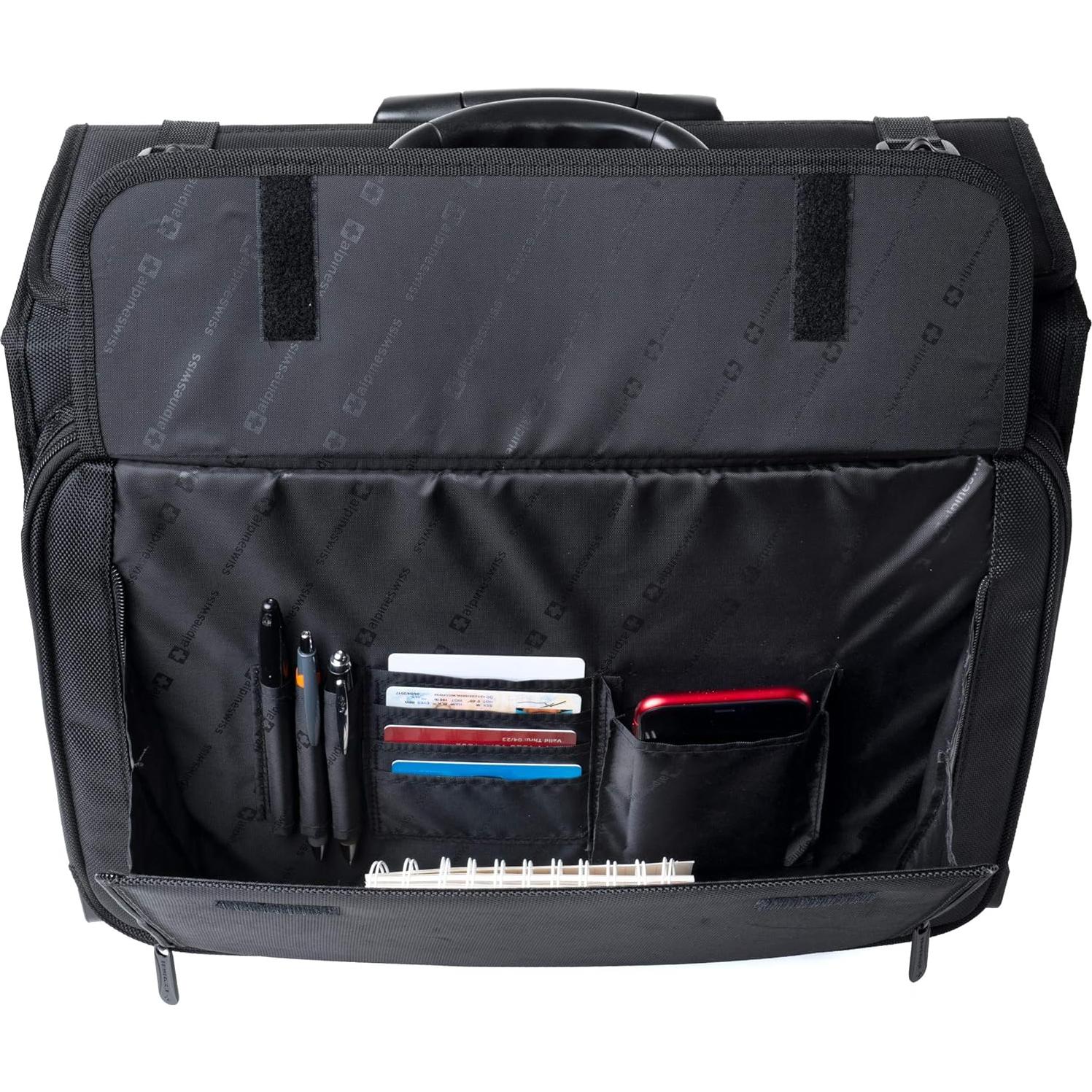 Maletín Rodante Alpine Swiss para Laptop - Tamaño Aprobado TSA