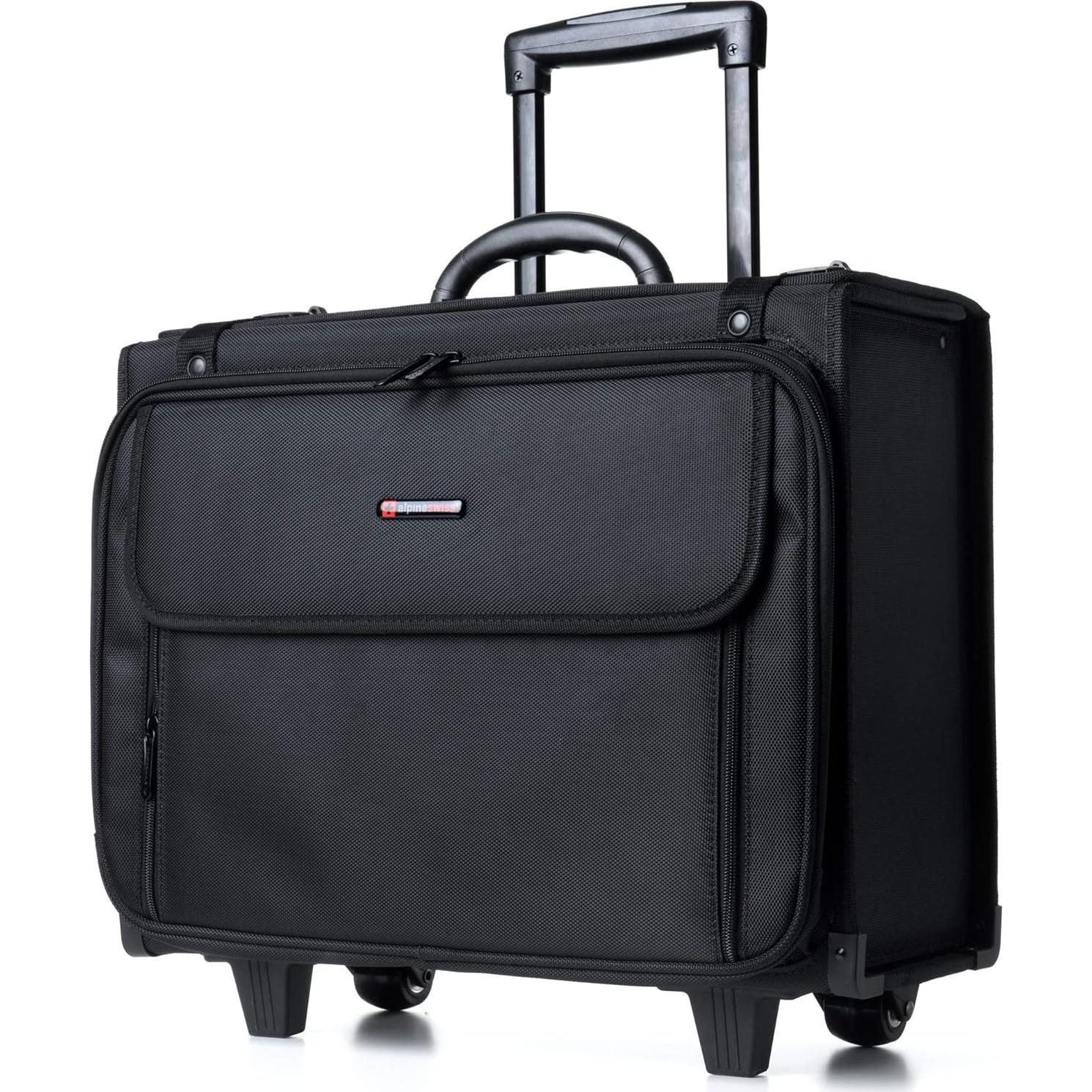 Maletín Rodante Alpine Swiss para Laptop - Tamaño Aprobado TSA