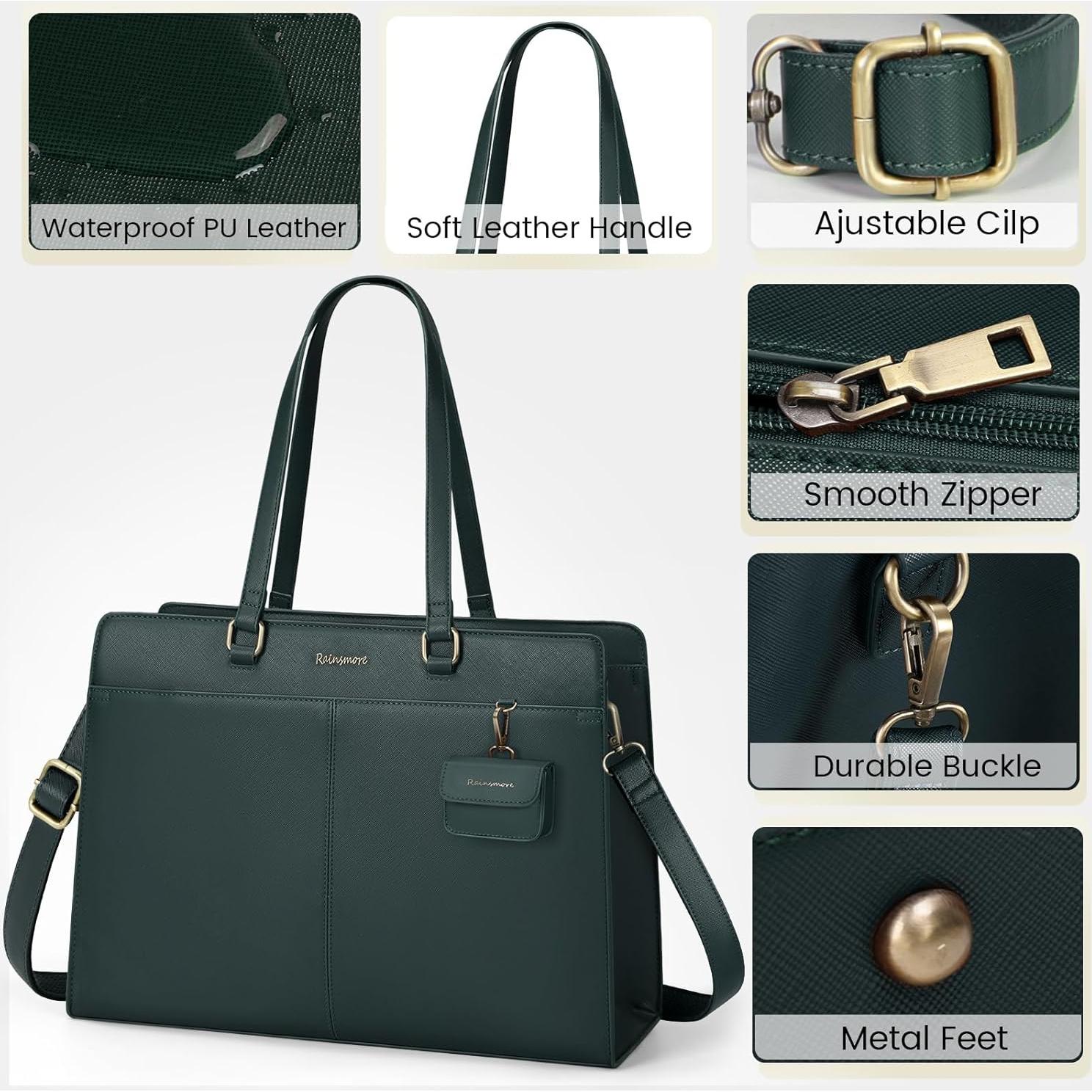 Bolsa para Laptop RAINSMORE Verde Oscuro 15.6" Impermeable