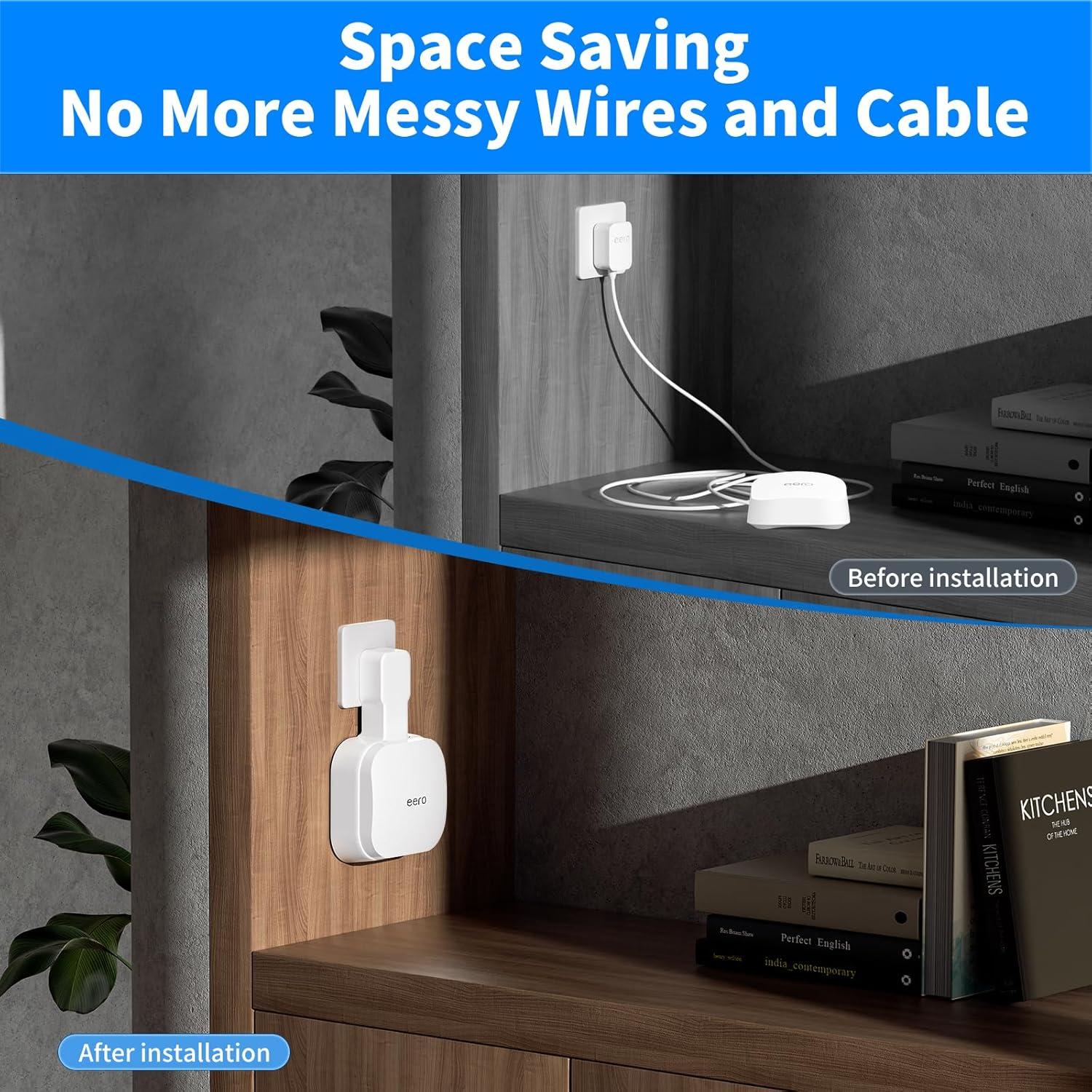 Soporte de Pared para Enrutador Eero 7 - SENLEG - 1 Paquete