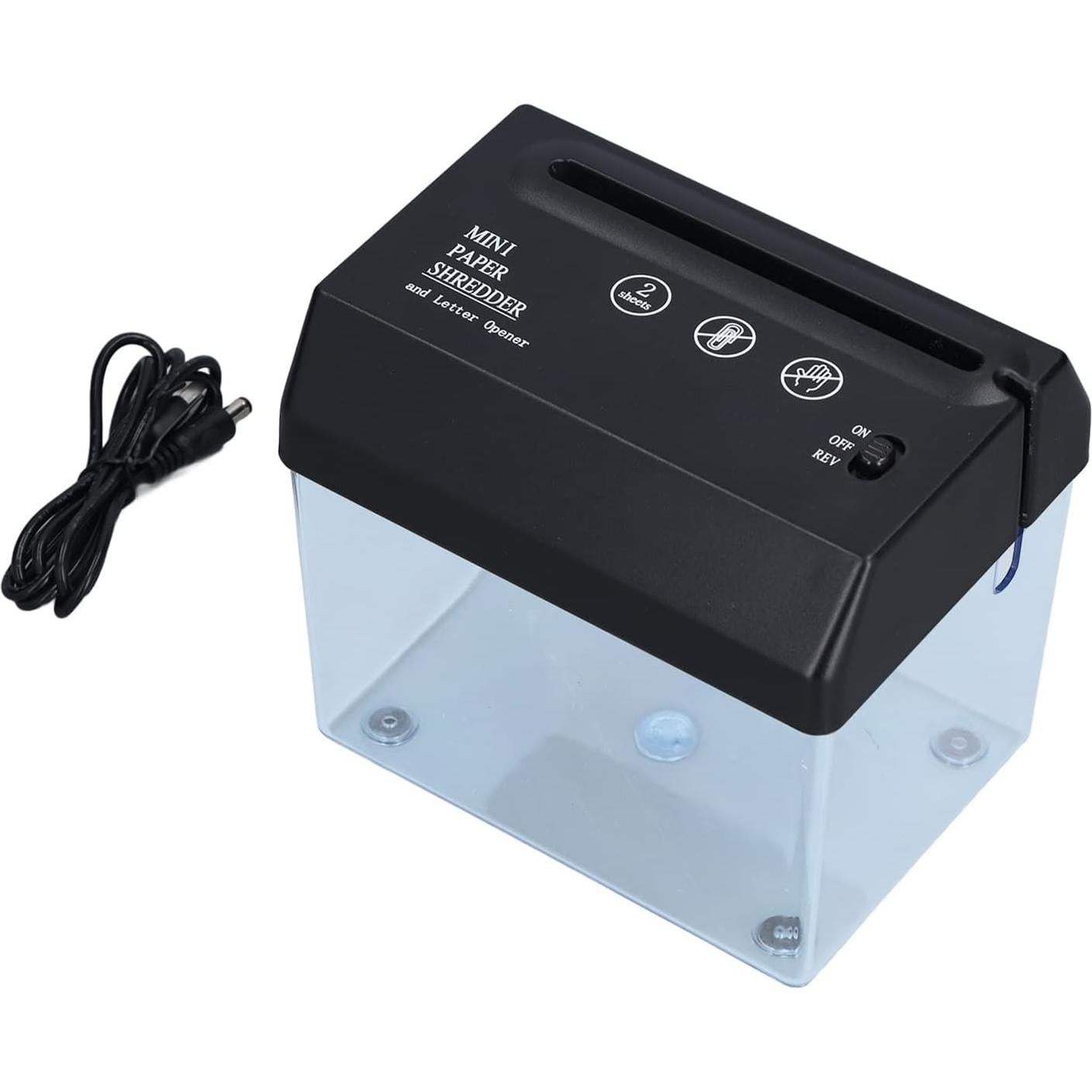 Mini Destructora de Papel Eléctrica SALALIS 0.68 kg Portátil