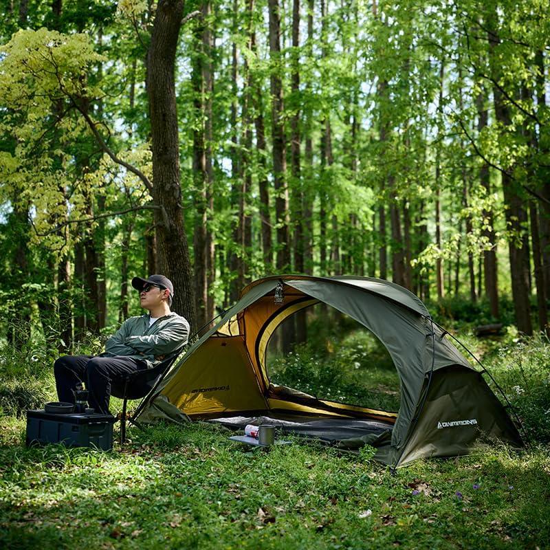 Tienda de Camping Olymmons T-16-GREEN 2 Personas Impermeable