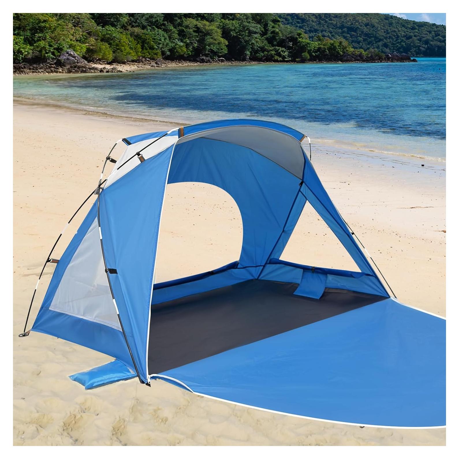Tienda de Playa Etto Compacta para 1-2 Personas UV UPF 50+