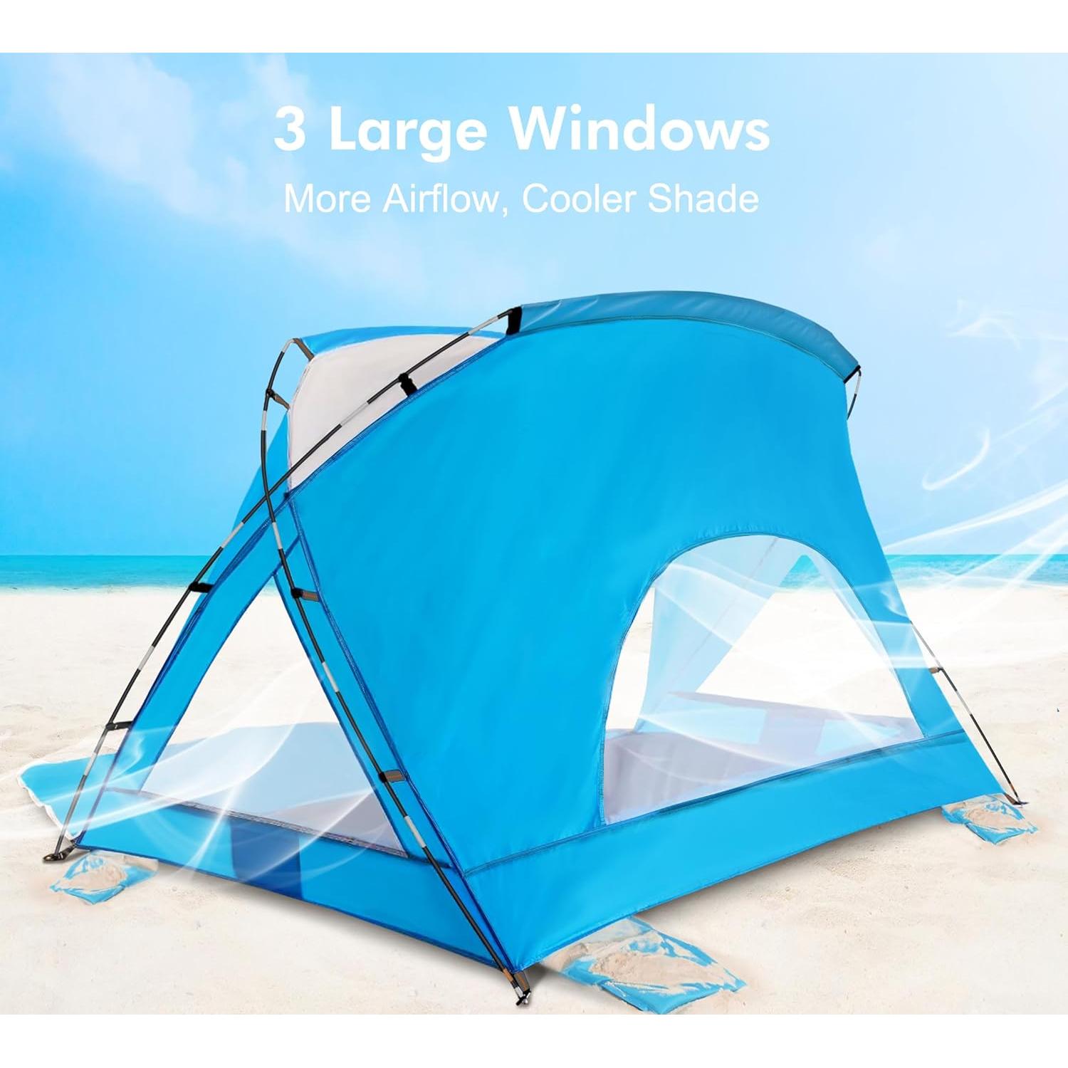 Tienda de Playa Etto Compacta para 1-2 Personas UV UPF 50+