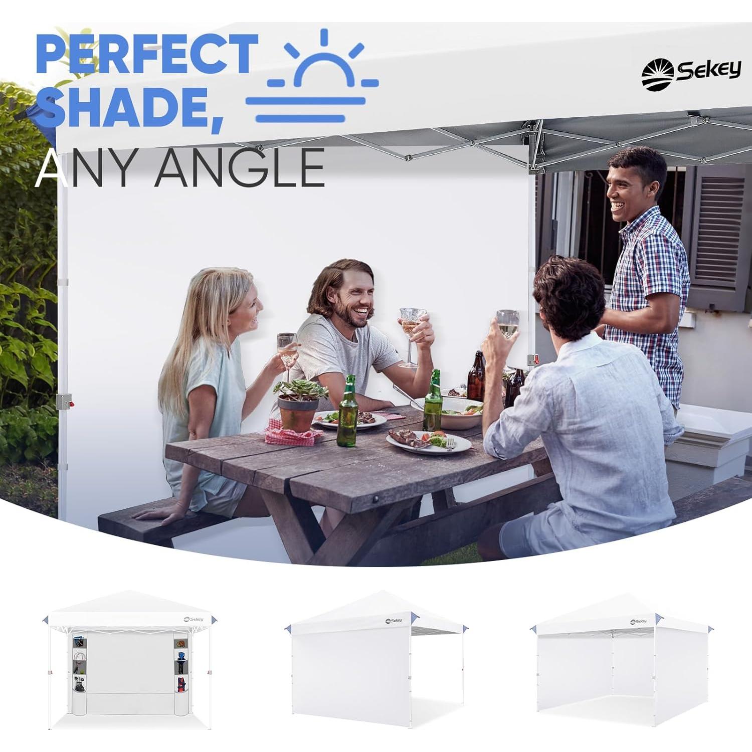 Pared Lateral Impermeable Sekey 3.05x1.98m para Carpa