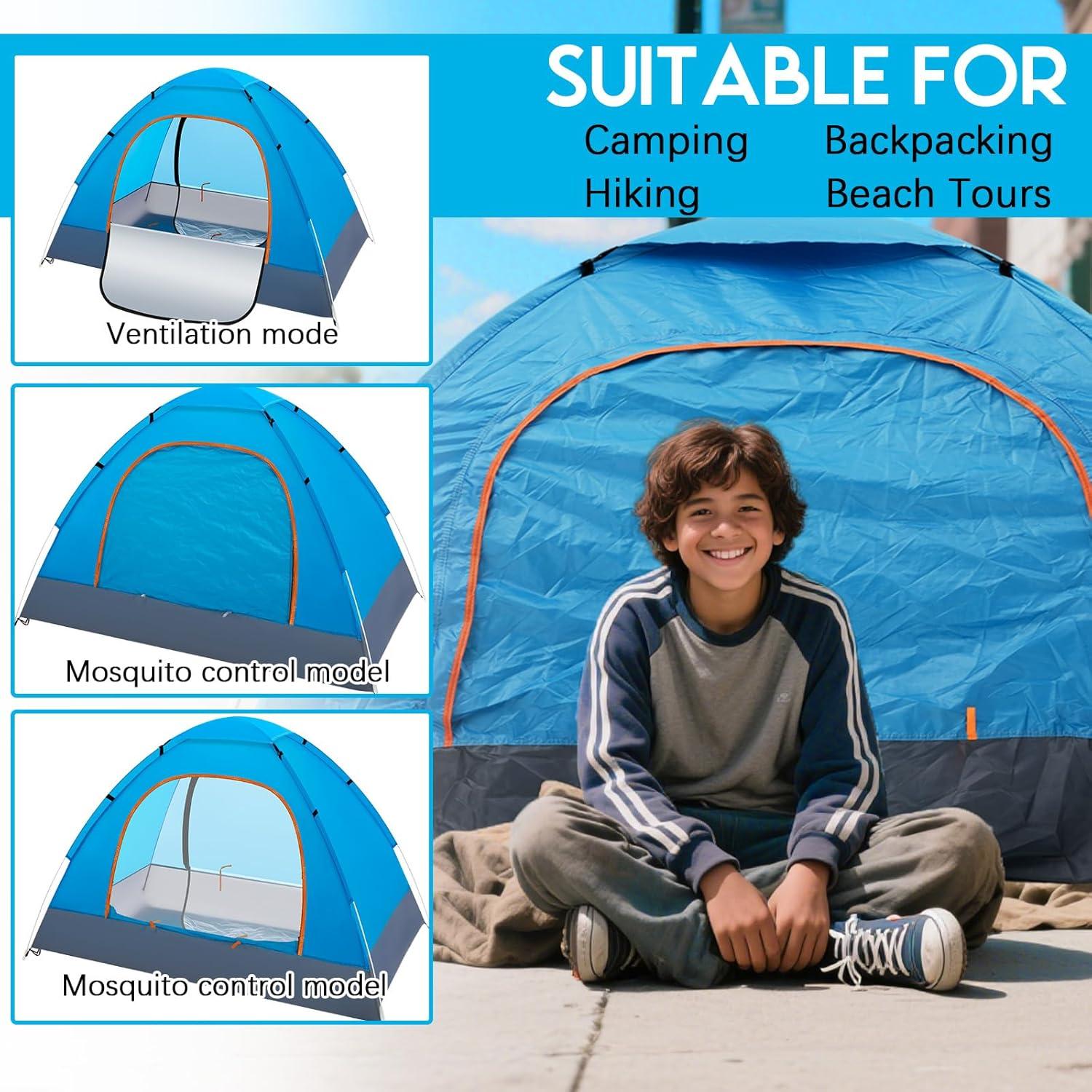 Tienda de Camping Wowangce HMY0554 para 5 Personas Azul