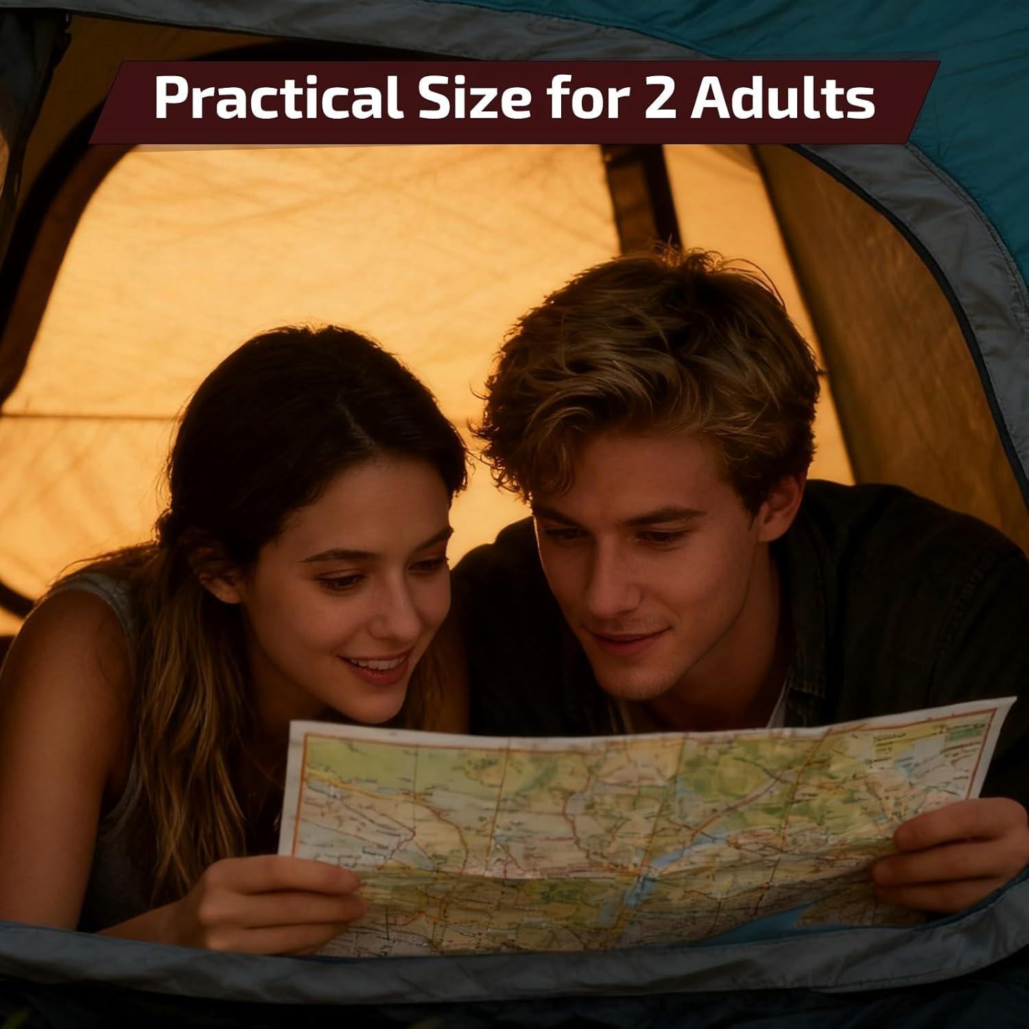 Carpa Golabs CT1 para 2 Personas, Impermeable y Ligera 2kg