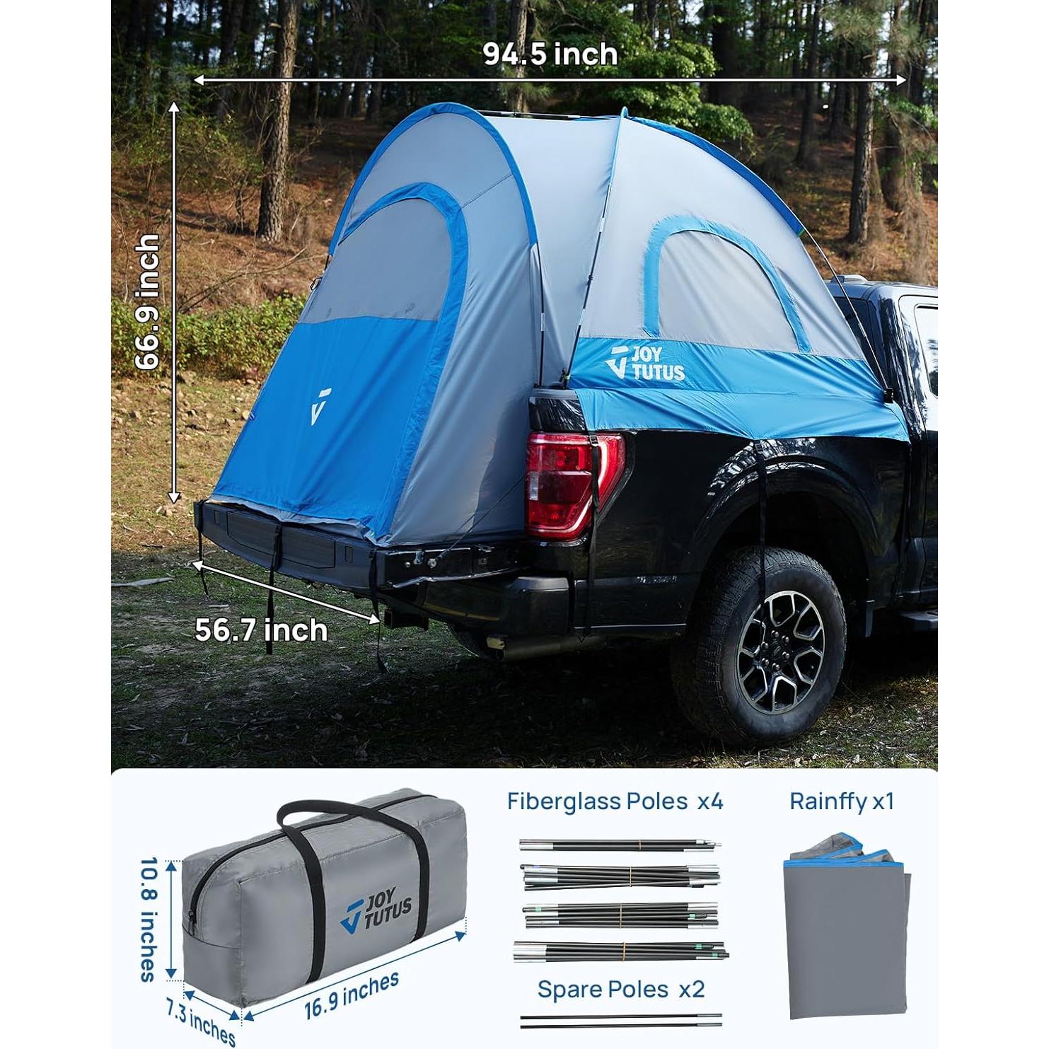 Tienda Portátil para Camioneta JOYTUTUS 6.0-6.3' Impermeable