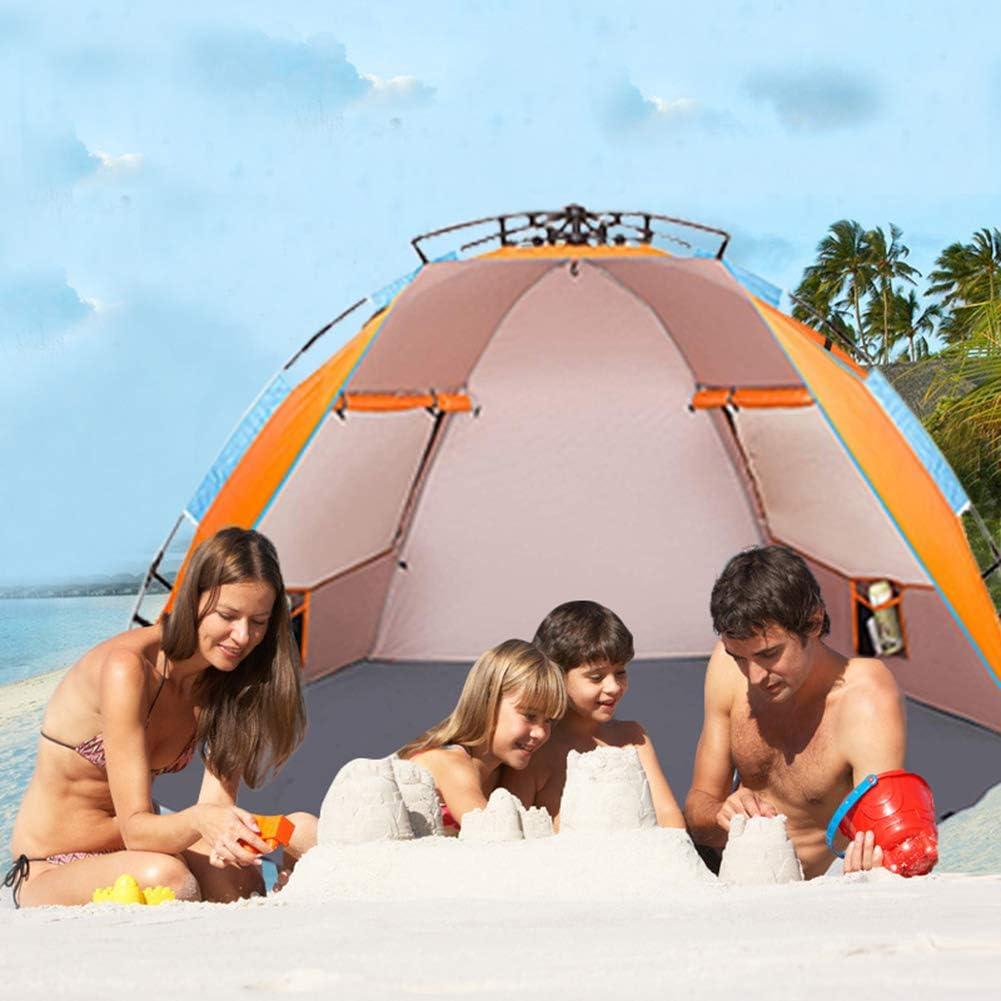 Carpa de Playa Oileus XL para 4 Personas - Instantánea Naranja