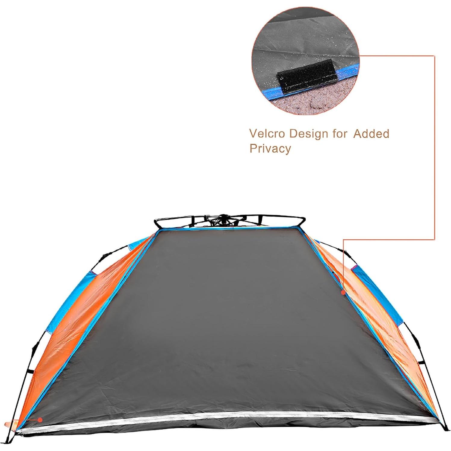 Carpa de Playa Oileus XL para 4 Personas - Instantánea Naranja