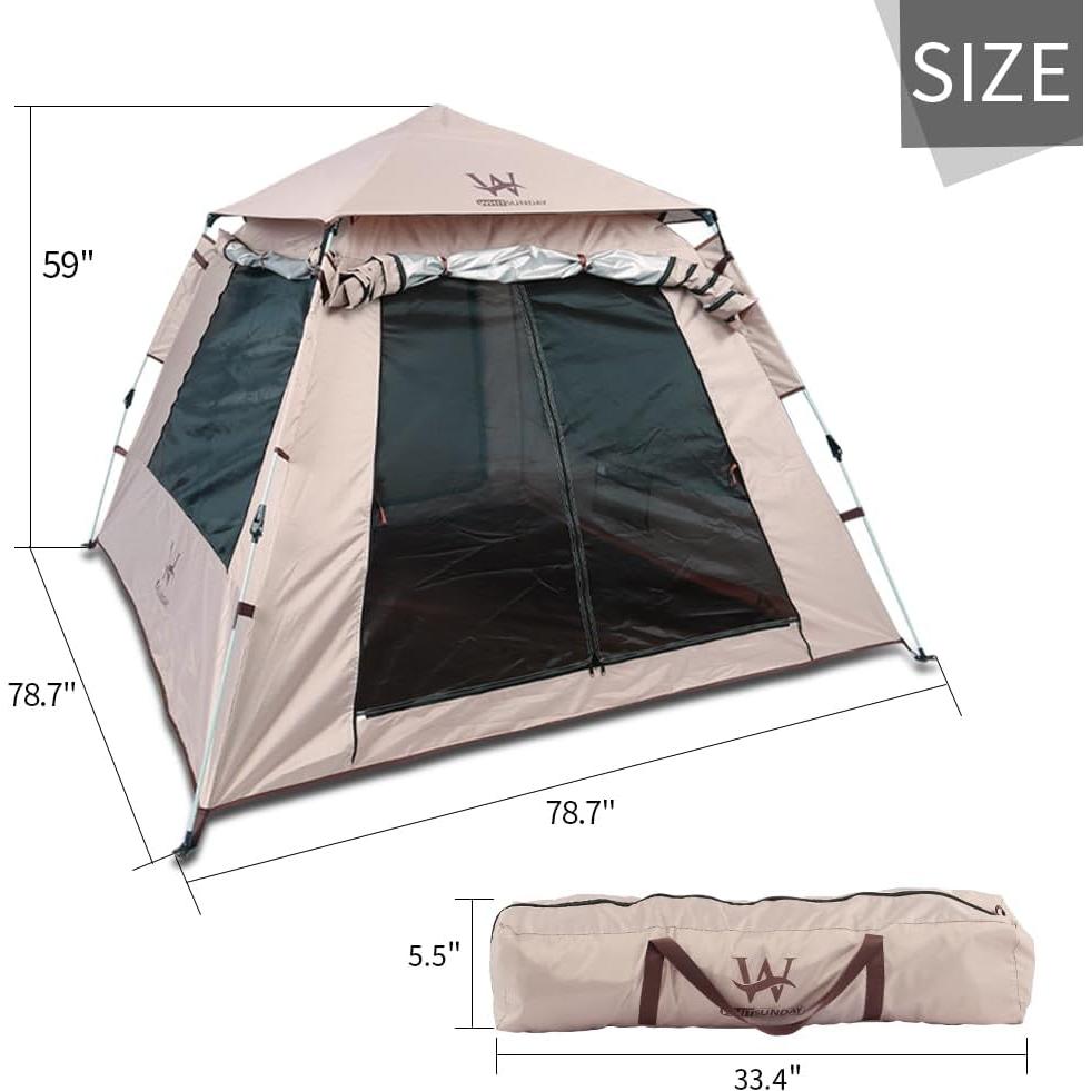 Carpa de Camping Whitsunday Impermeable 2 Personas Montaje Rápido
