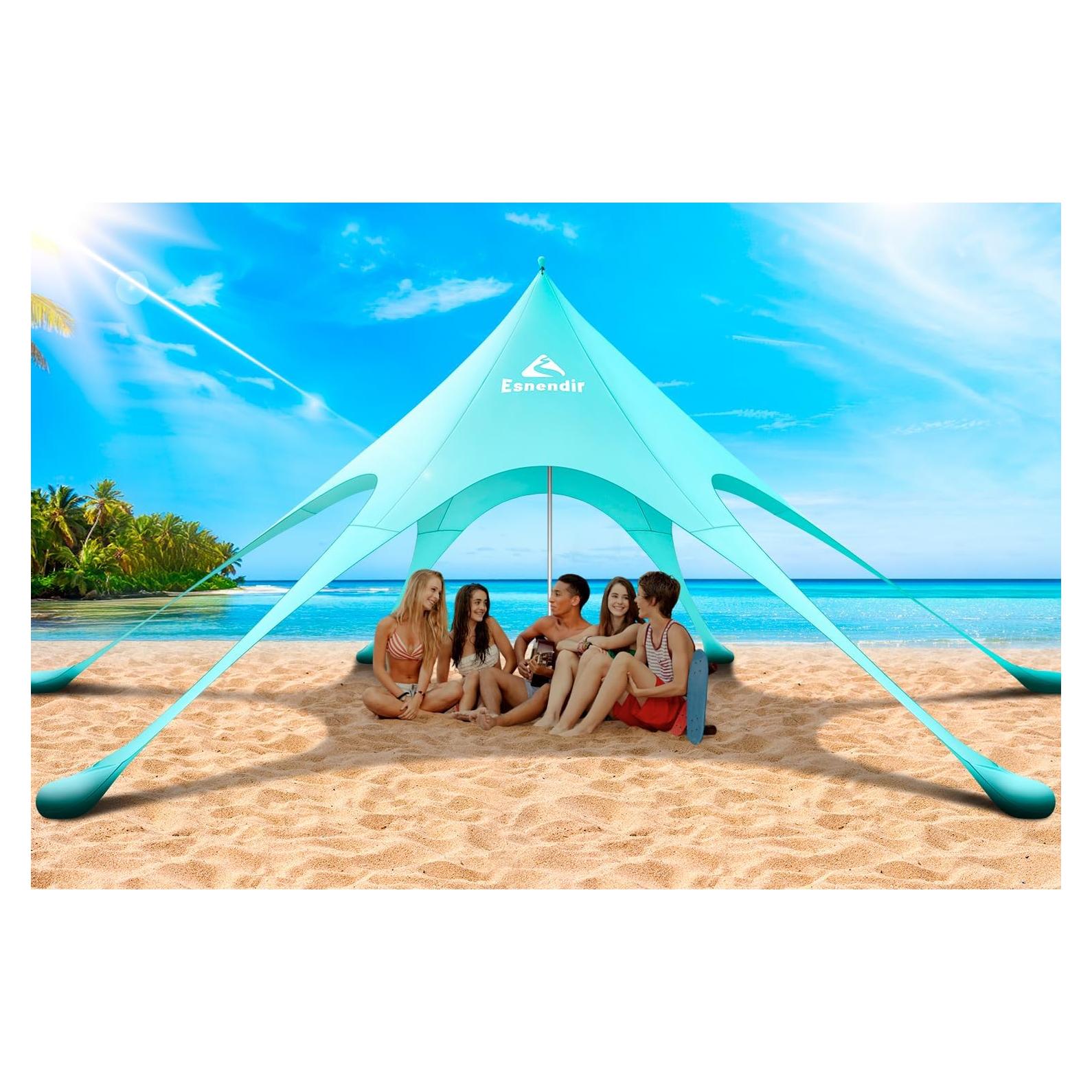 Tienda de Playa Esnendir 3.66x3.66m con Protección UV UPF 80+