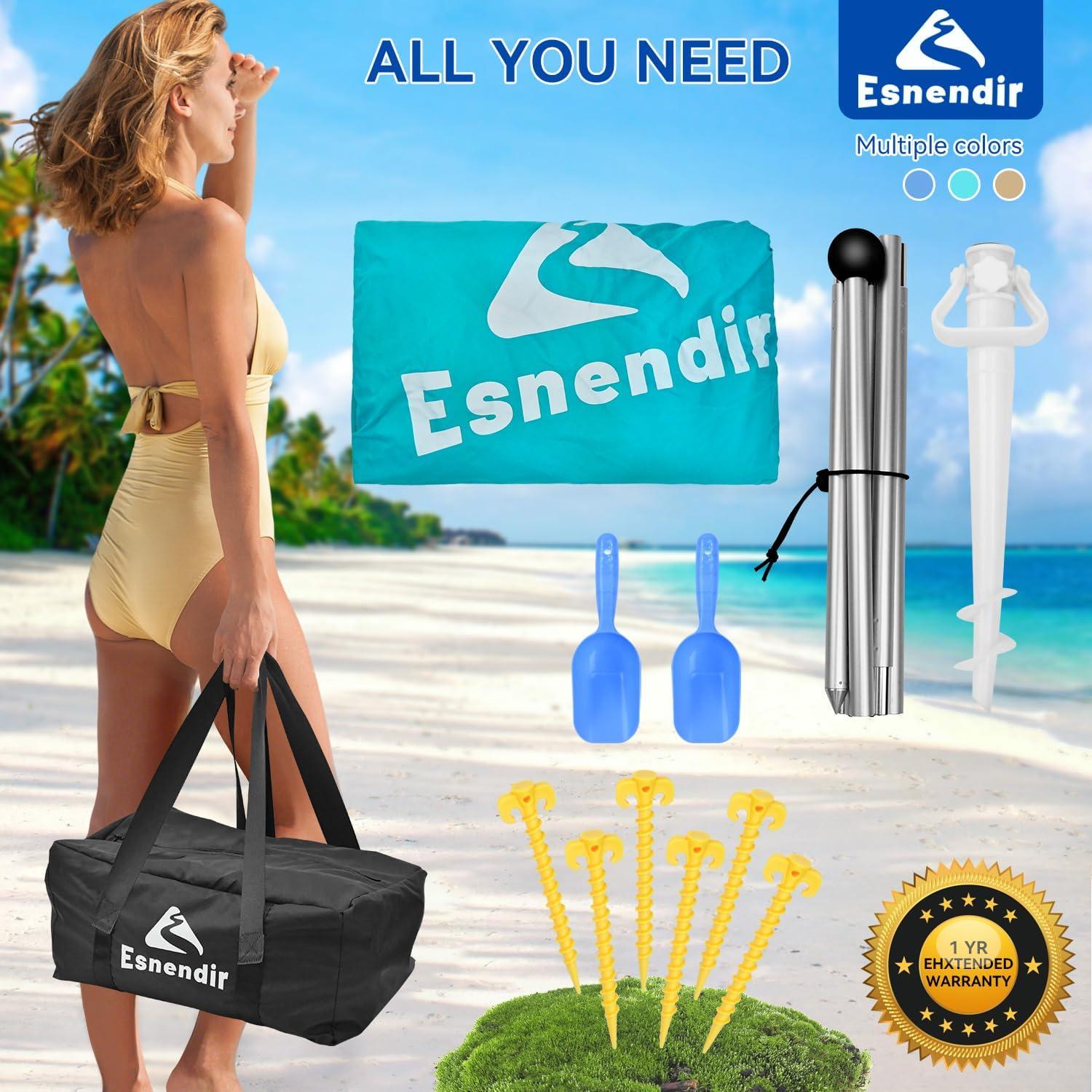 Tienda de Playa Esnendir 3.66x3.66m con Protección UV UPF 80+