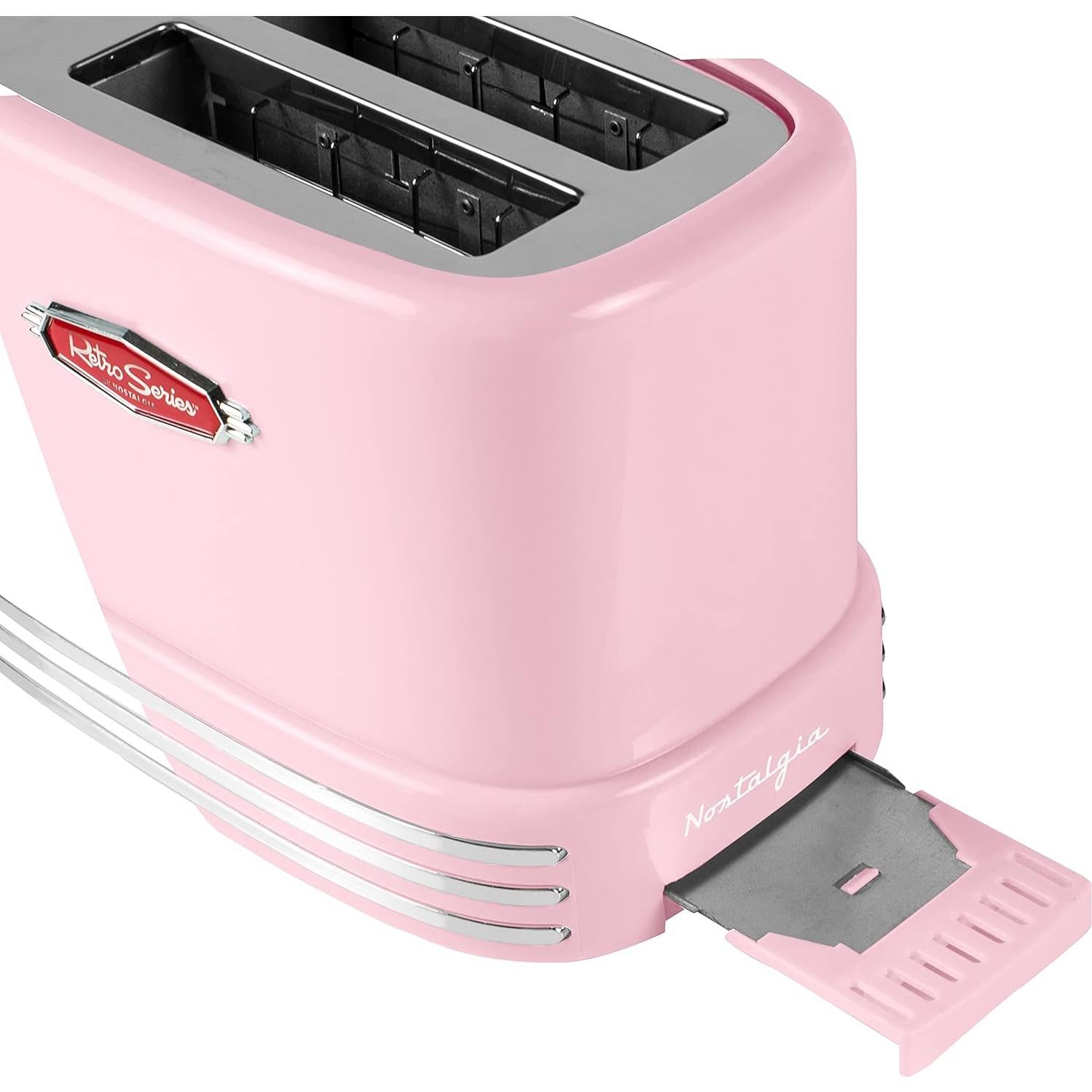 Horno Microondas Retro Nostalgia 19.8L 700W + Tostadora Rosa