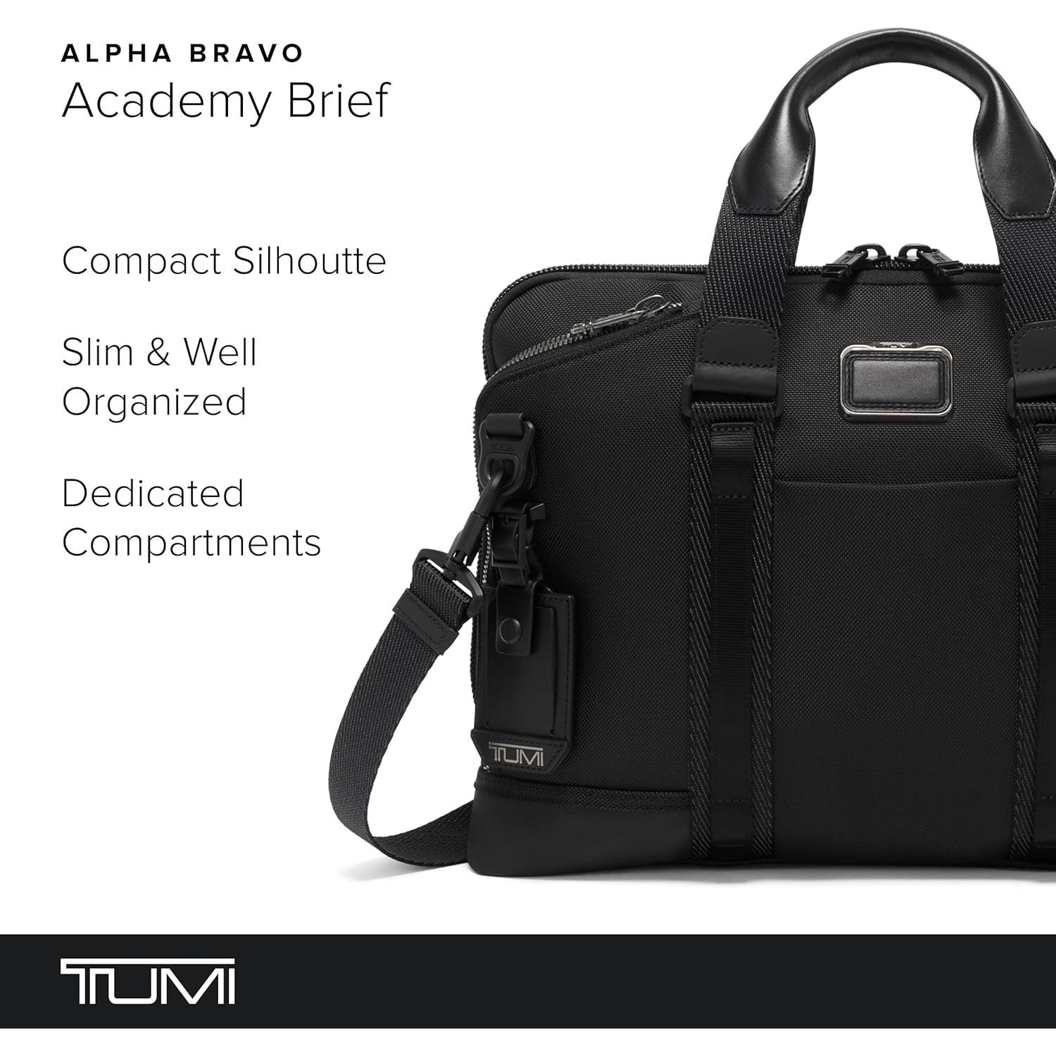 Maletín TUMI Alpha Bravo Academy para Laptop 38 cm Negro