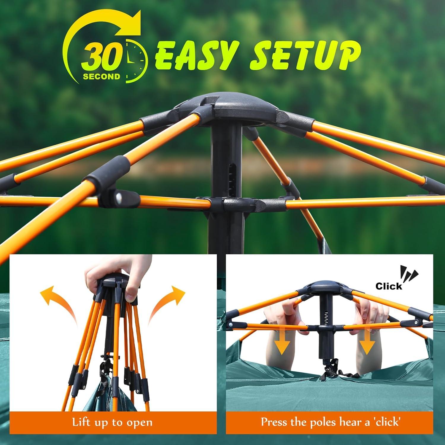 Carpa para Camping FUNANASUN Automática 2-3 Personas Impermeable