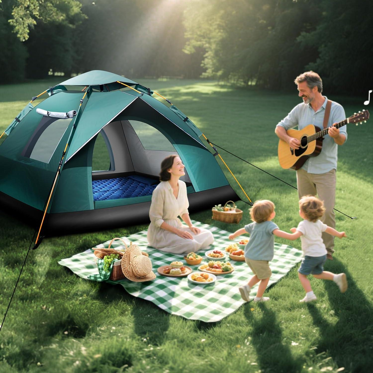 Carpa para Camping FUNANASUN Automática 2-3 Personas Impermeable