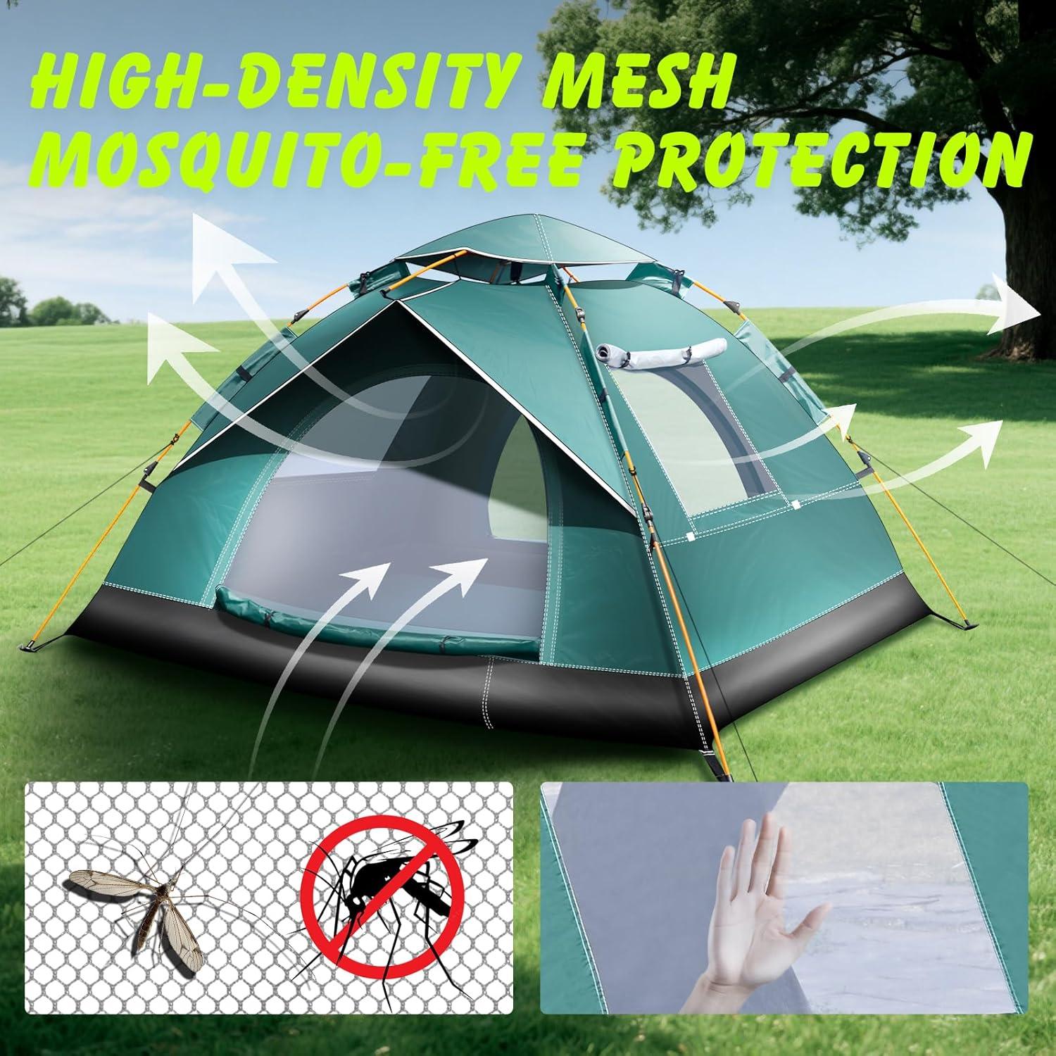 Carpa para Camping FUNANASUN Automática 2-3 Personas Impermeable