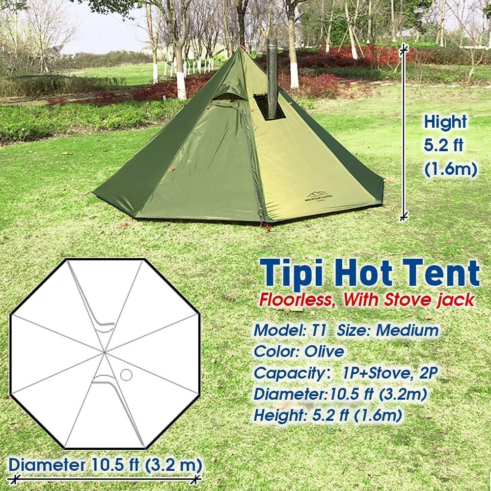 Tienda Tipi Preself T1 Mediana para 2 Personas Impermeable