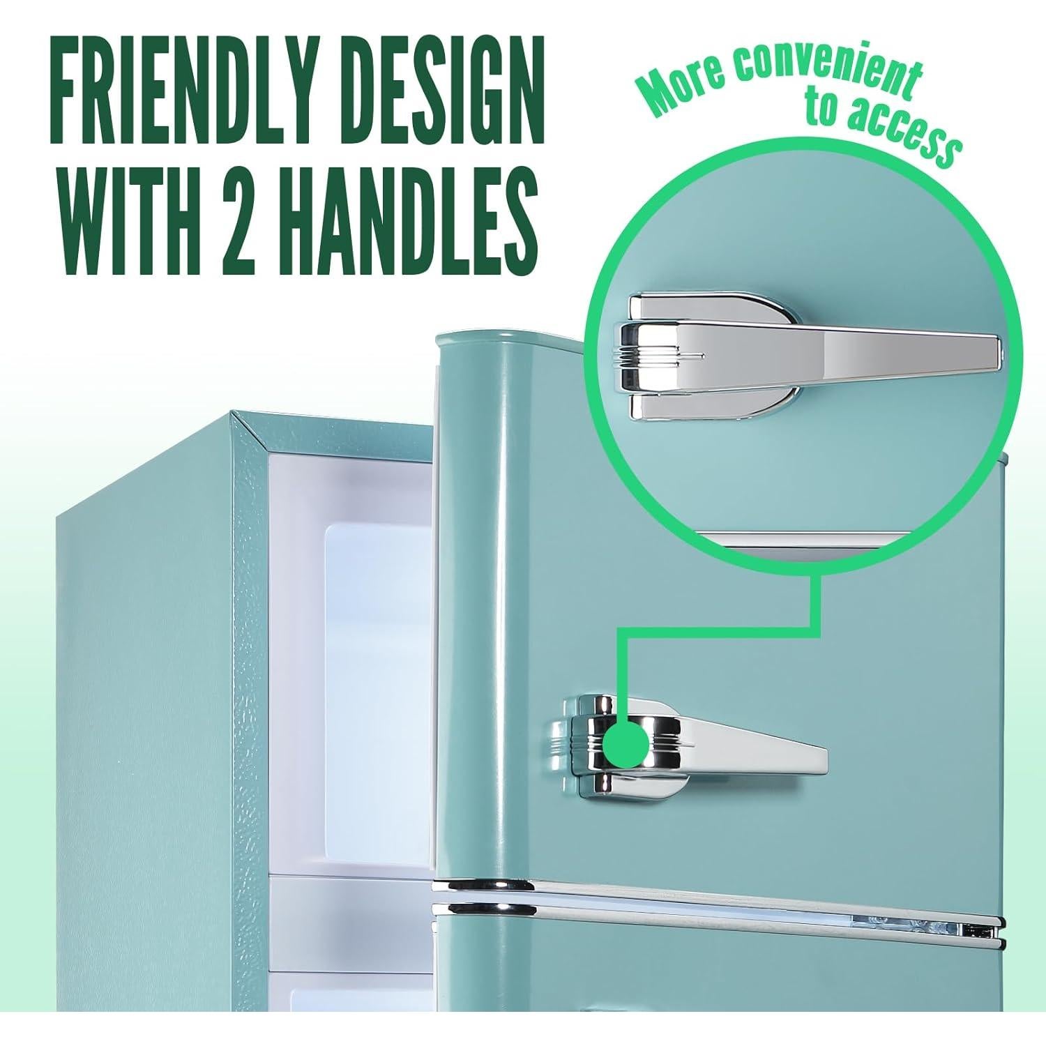 Refrigerador WANAI 99.86 Litros Retro Doble Puerta Azul