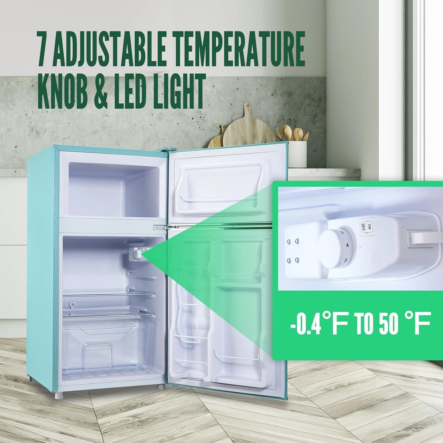 Refrigerador WANAI 99.86 Litros Retro Doble Puerta Azul