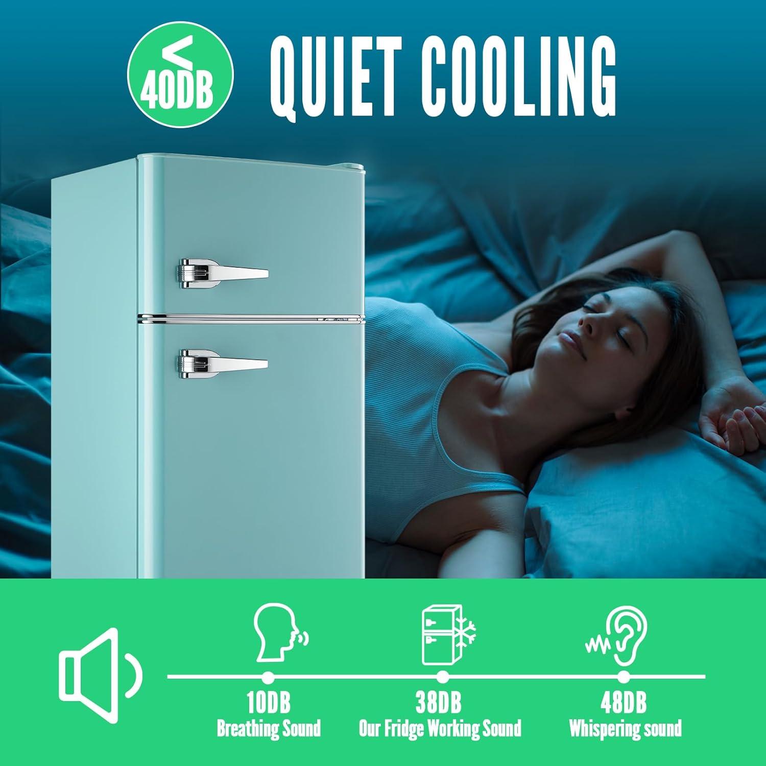 Refrigerador WANAI 99.86 Litros Retro Doble Puerta Azul