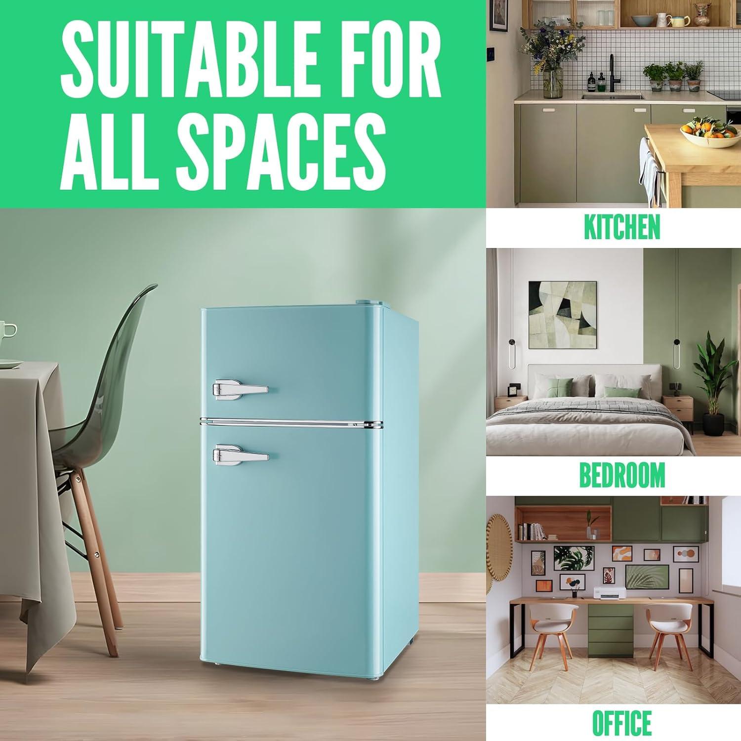 Refrigerador WANAI 99.86 Litros Retro Doble Puerta Azul