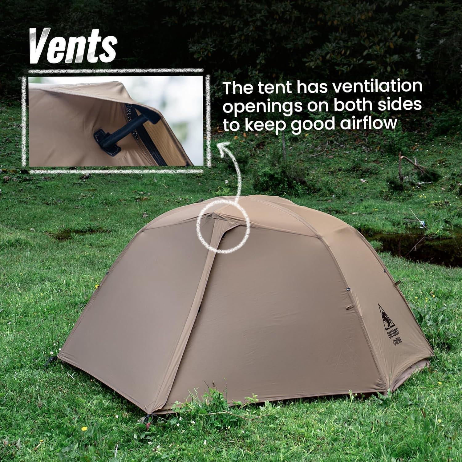 Tienda de Camping OneTigris COSMITTO 2.0 para 1 Persona - Impermeable y Ligera