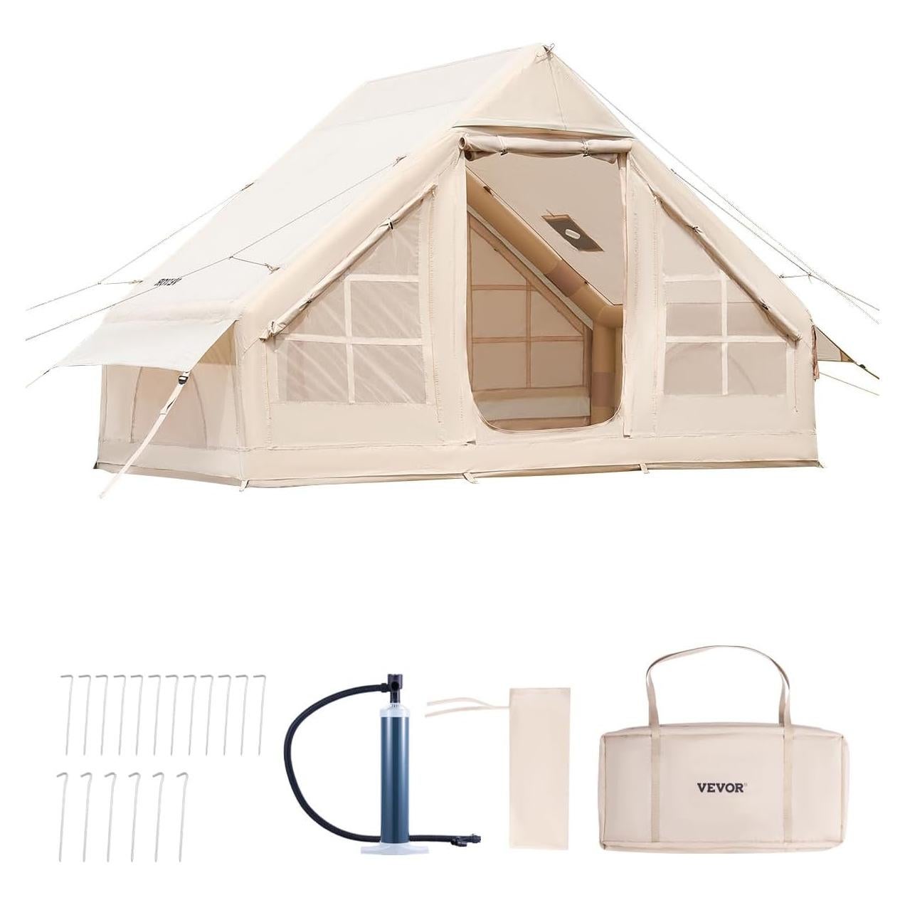 Tienda Inflable VEVOR para Camping 3-5 Personas 6.5 m²