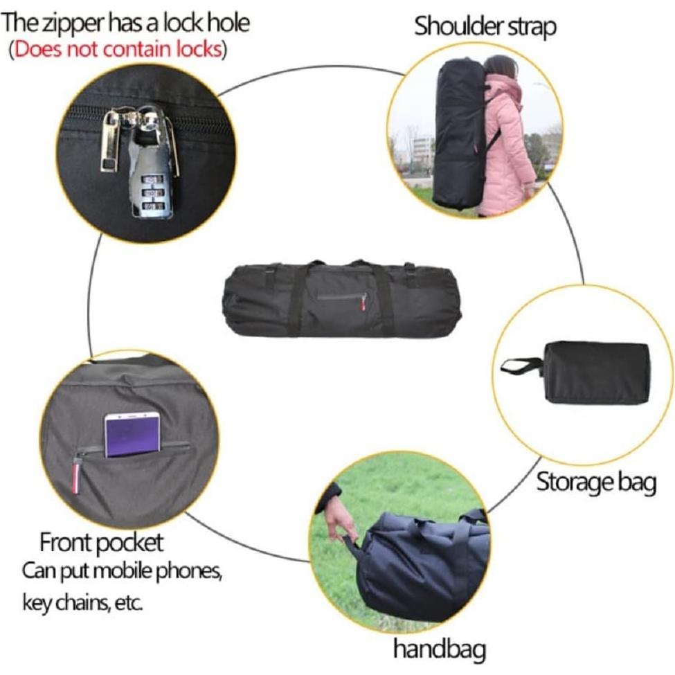 Bolsa de Transporte para Carpa Plegable YASHALY 90x30x30cm Púrpura