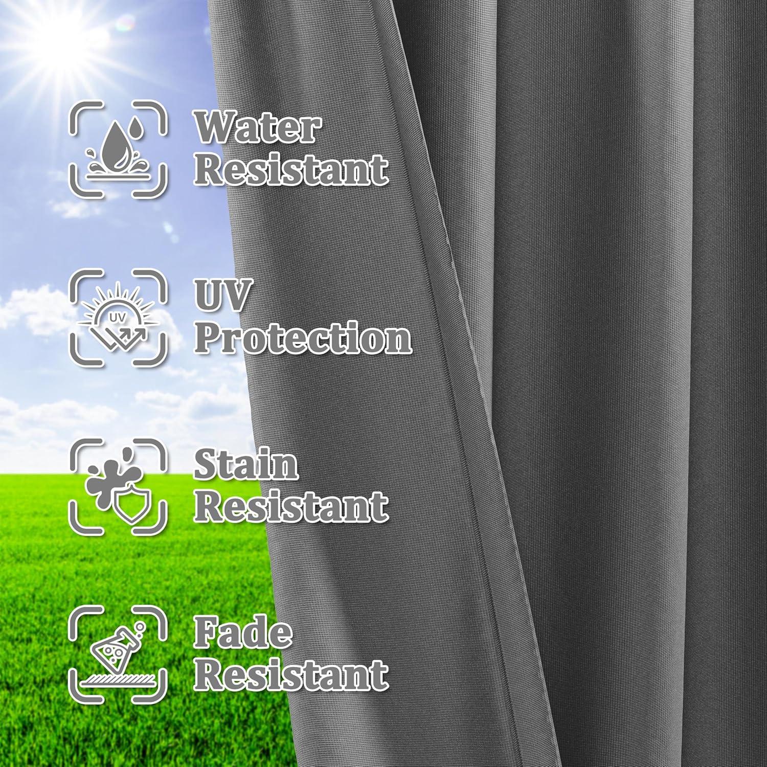 Cortina de Gazebo Tounosnt 4 Paneles Impermeable 3.66x4.88m