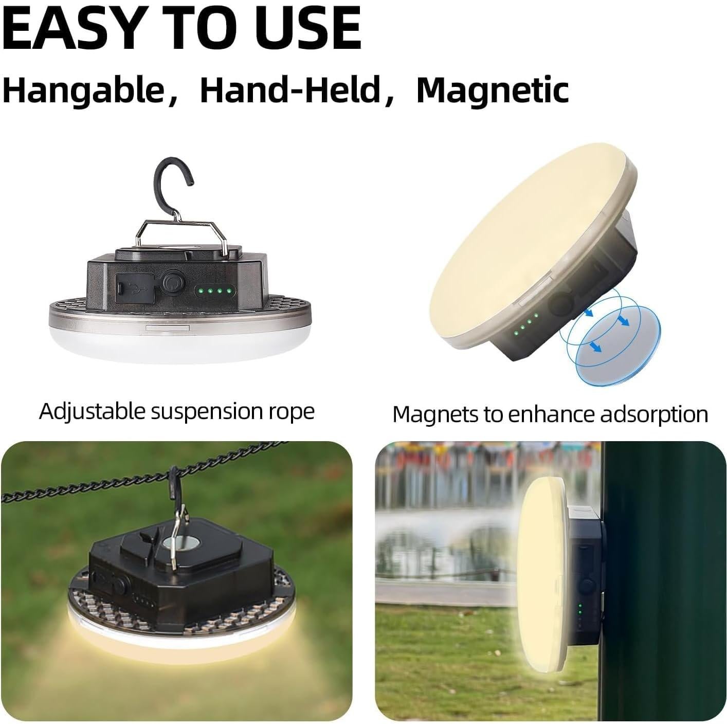 Luz de Camping Colgante Trliradyn 12000mAh 4000LM IPX5