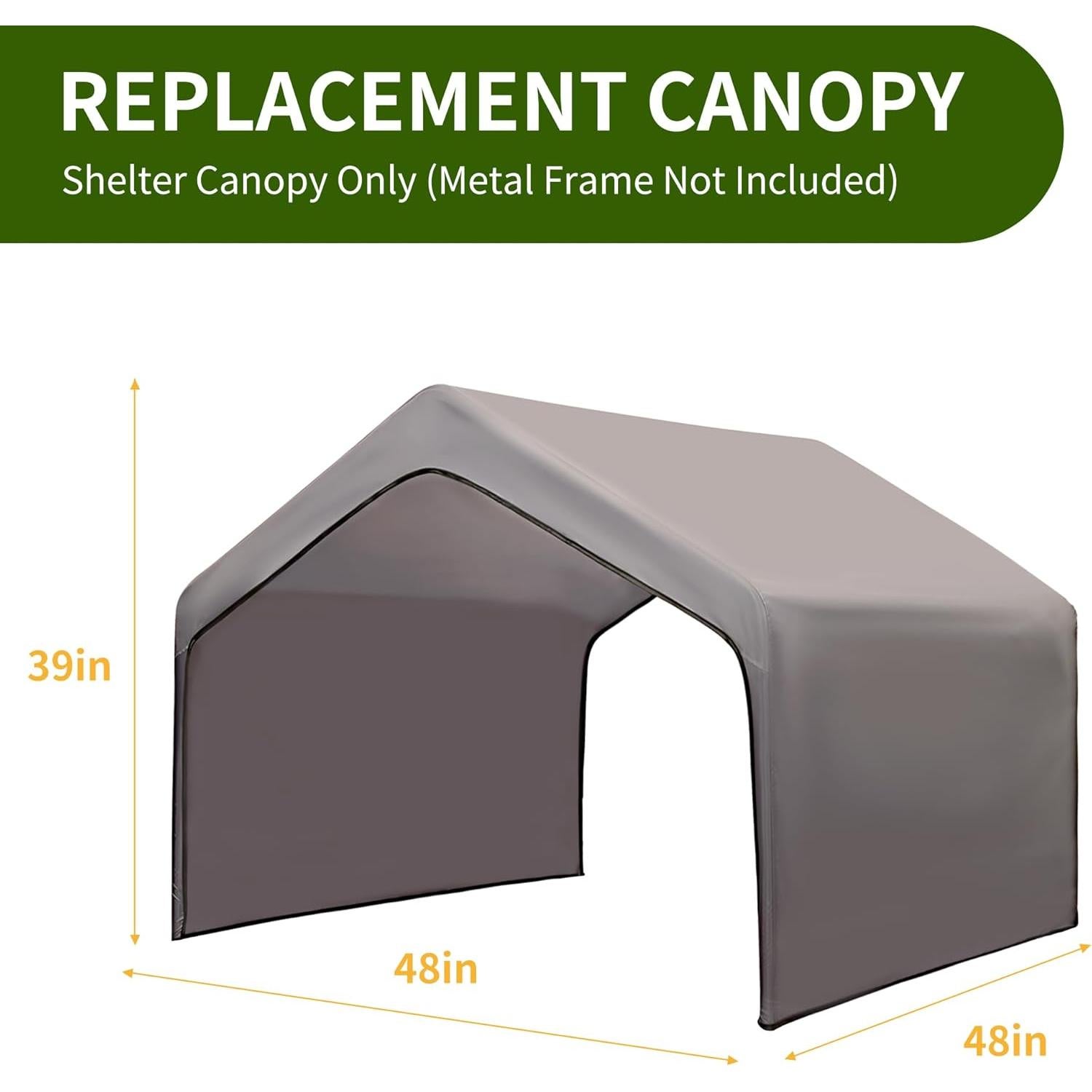 Techo de Sombra para Perros SUMMERTRAIL 1.22m Gris Impermeable