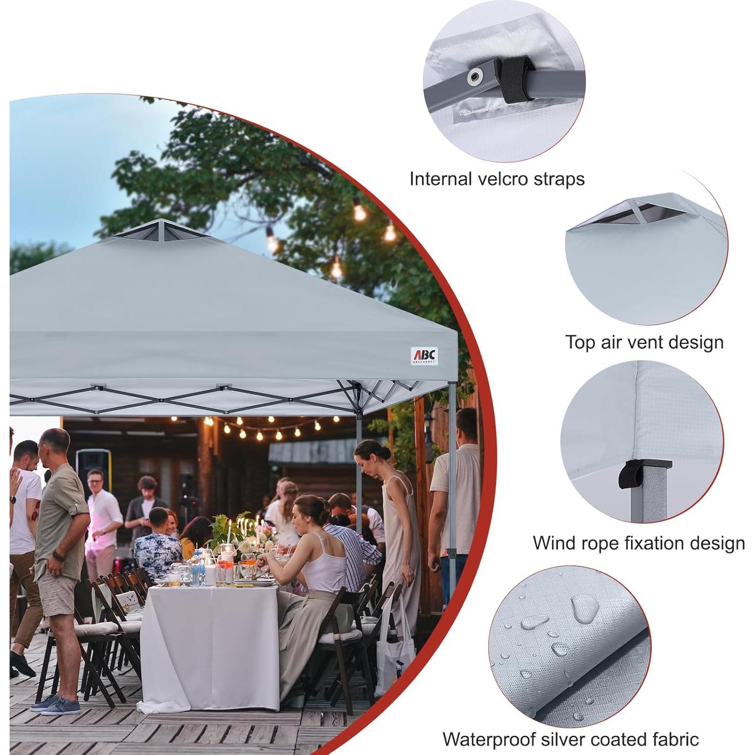 Tapa de Repuesto para Carpa Plegable ABCCANOPY 3x3m Gris