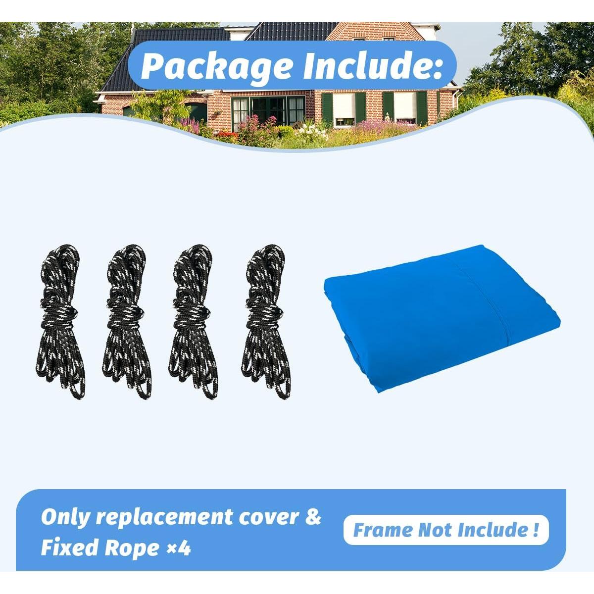 Cubierta de Reemplazo para Carpa Birodeko 10x10ft Azul