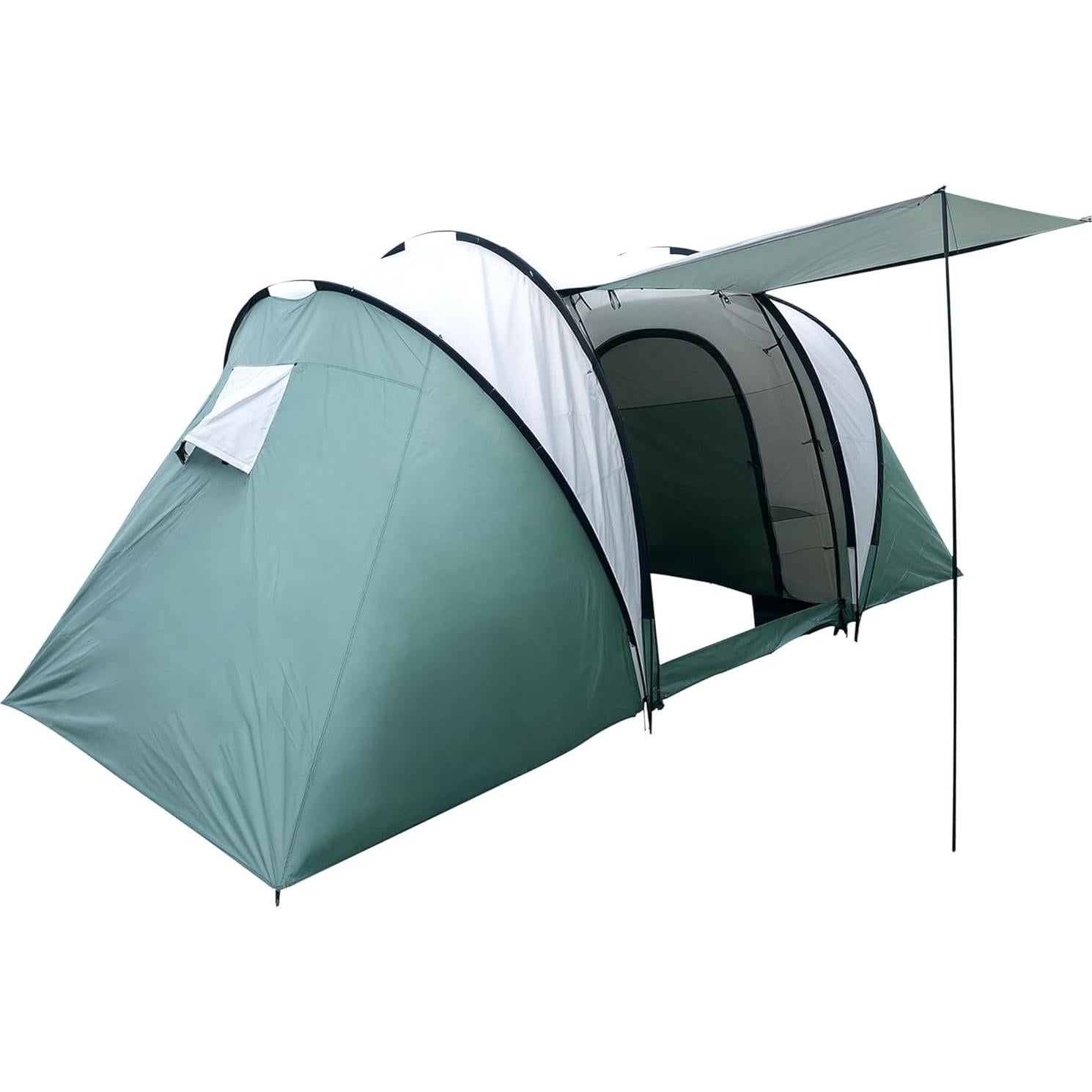 Tienda de Camping XL-LSYIT para 8 Personas Domo Impermeable Verde