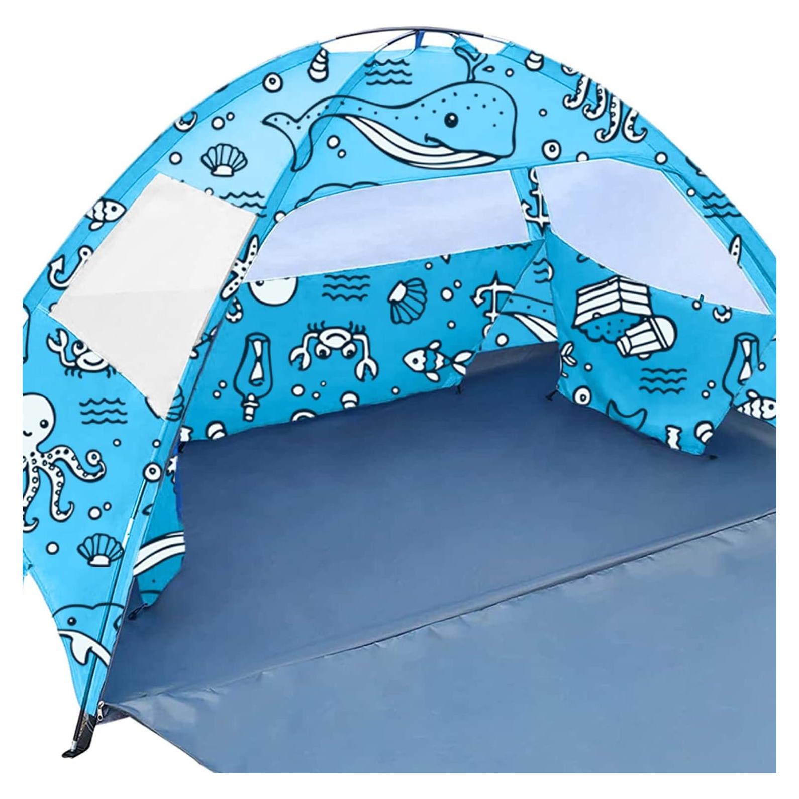 Tienda de Playa ANJ Outdoors Ocean World para 4 Personas - UPF 50+