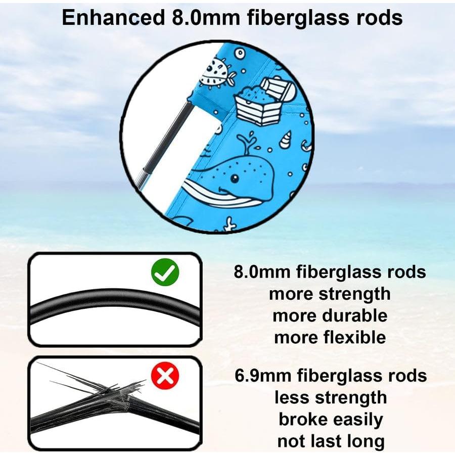 Tienda de Playa ANJ Outdoors Ocean World para 4 Personas - UPF 50+