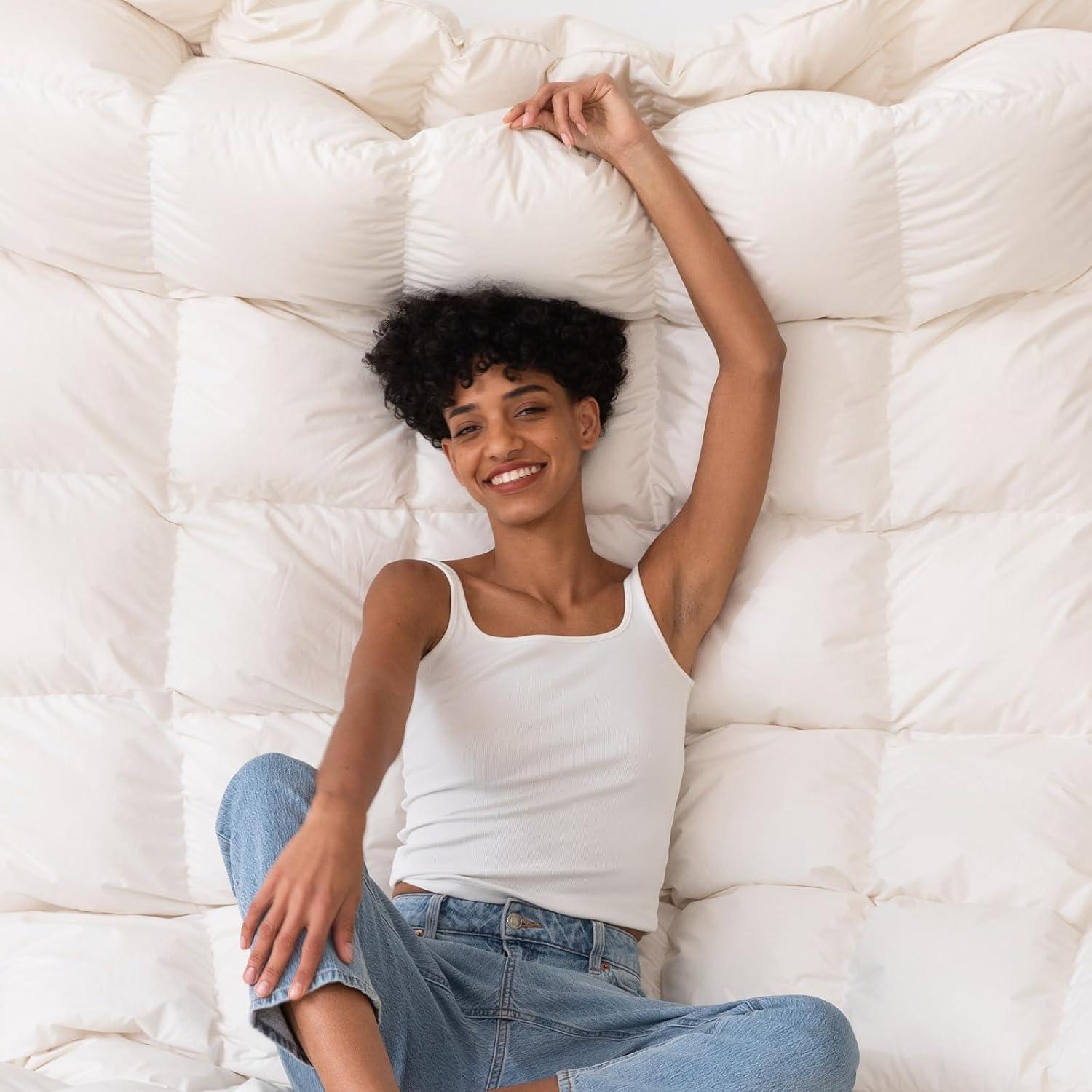 Edredón de Plumas de Ganso Tres Gansos King 750 Relleno