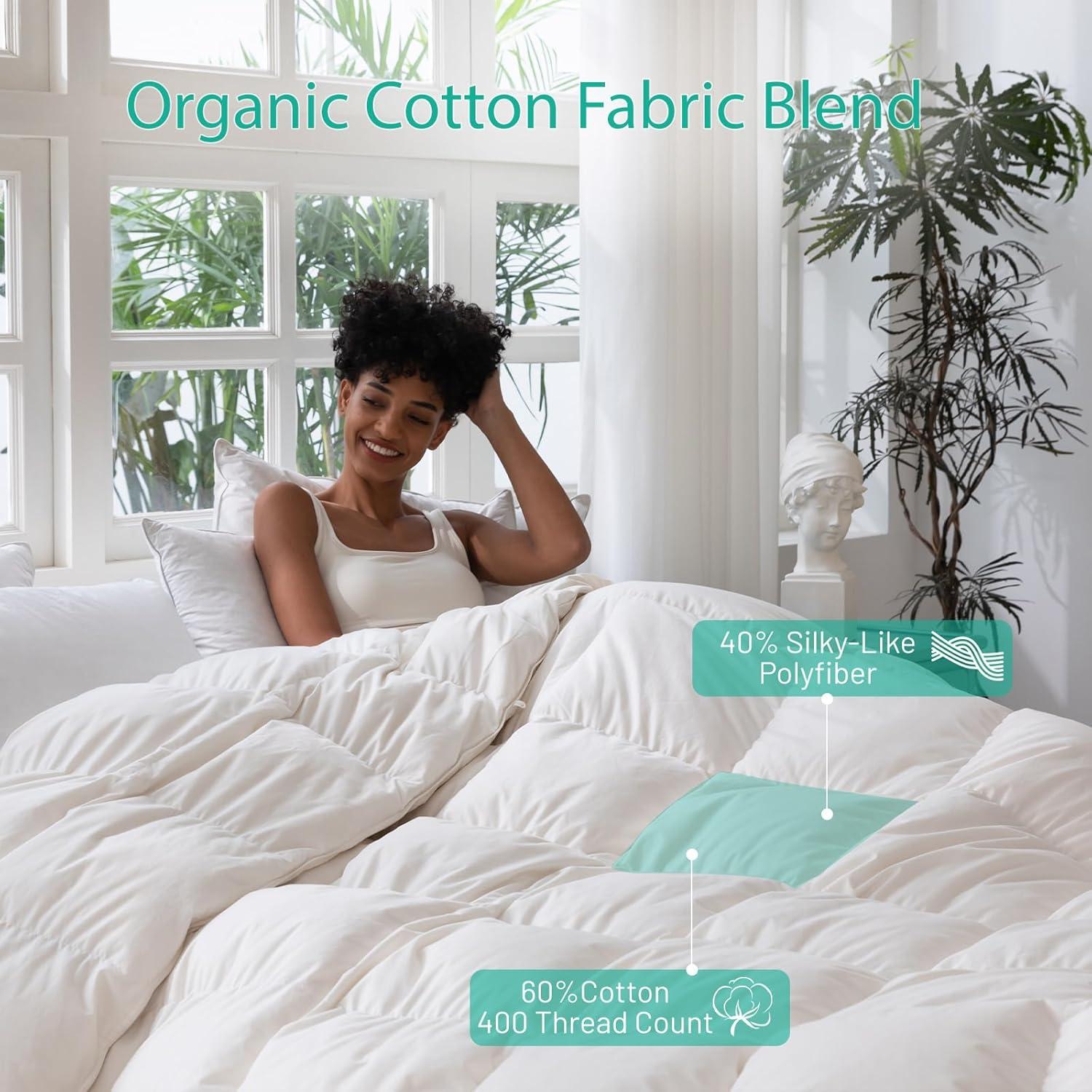 Edredón de Plumas de Ganso Tres Gansos King 750 Relleno