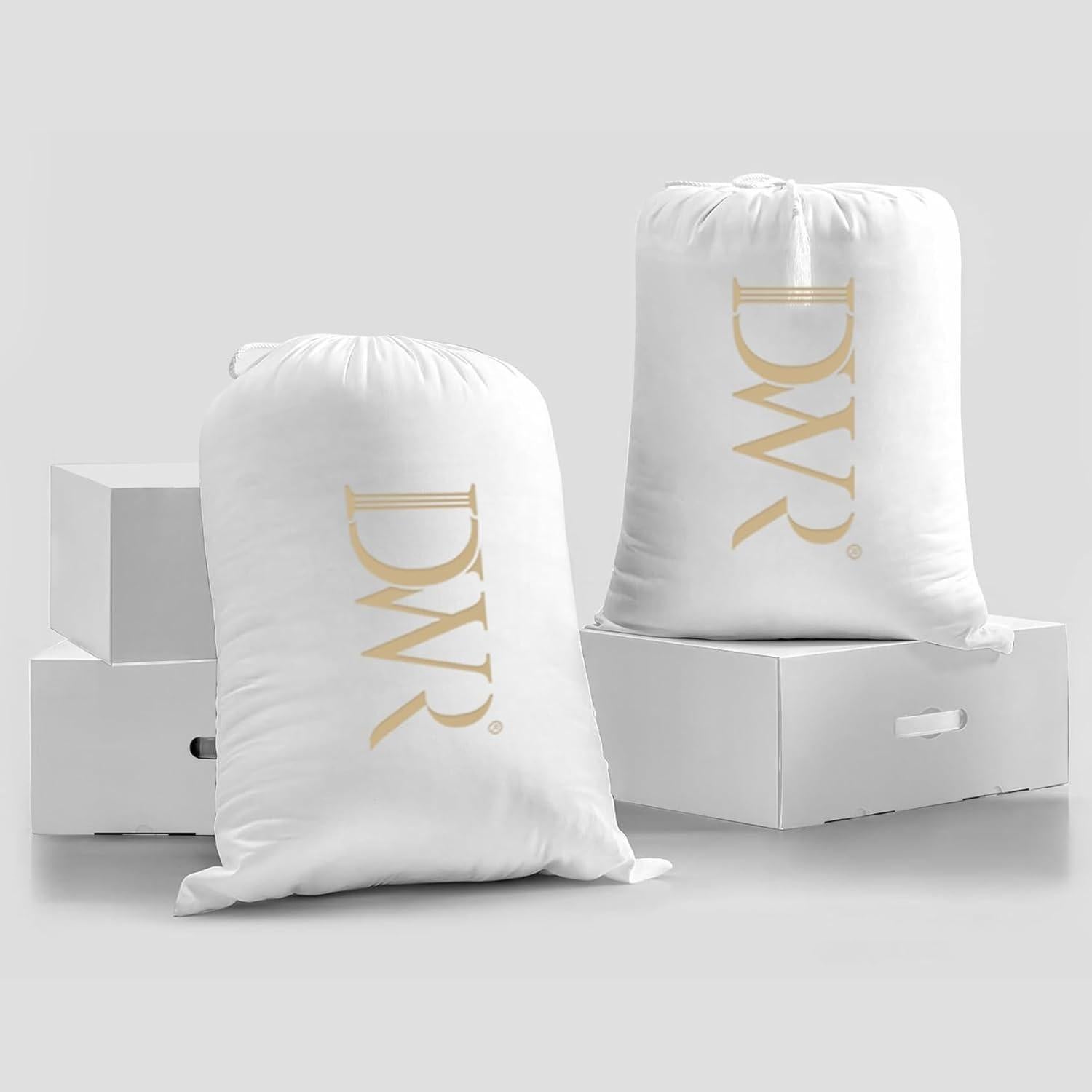 Edredón DWR de Plumas Super King Blanco 120x120 cm Ligero