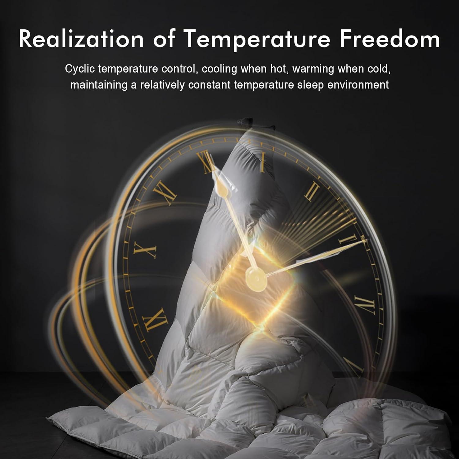 Edredón de Plumas de Pato KUSNUG King 269x229 cm Blanco