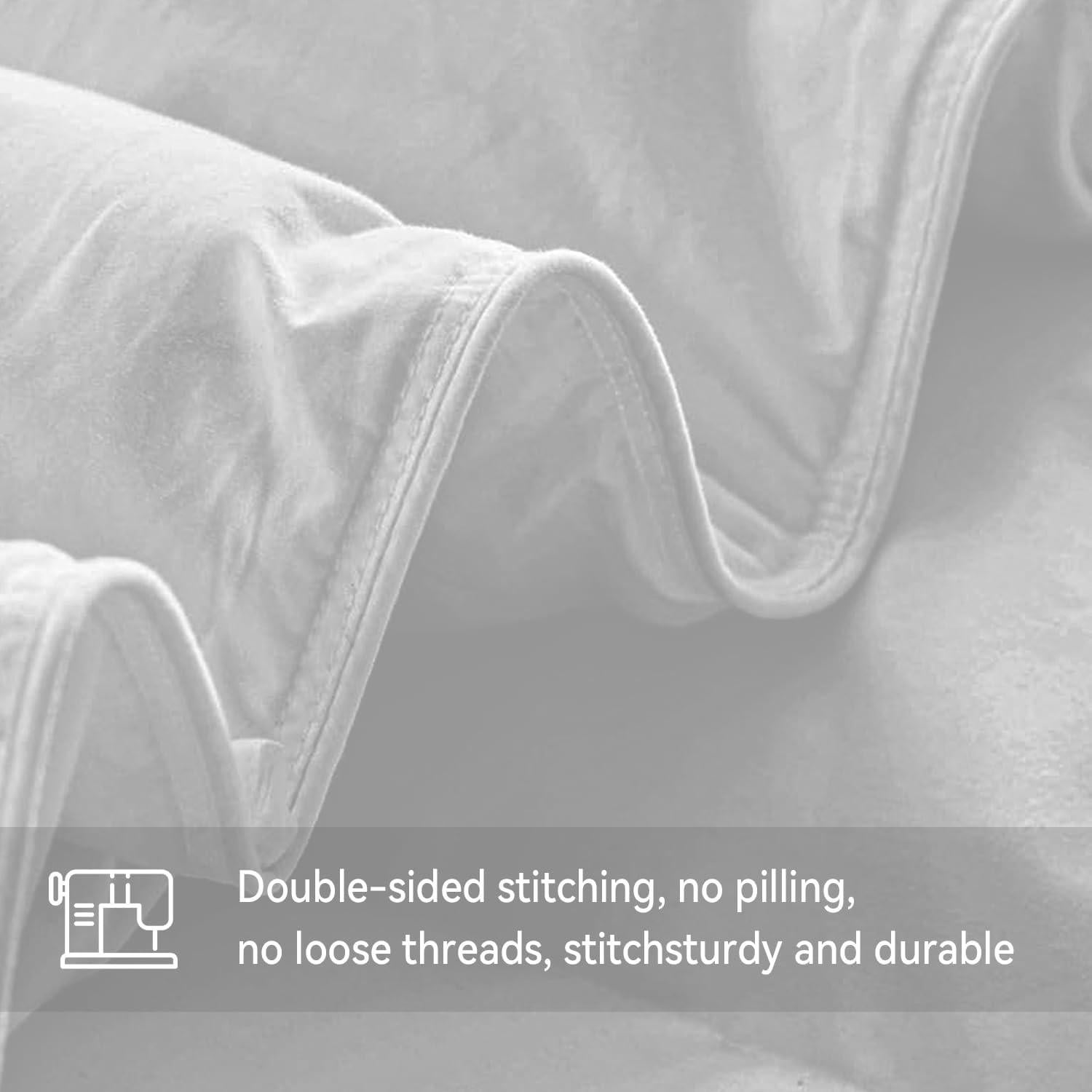 Edredón de Plumas de Ganso WarmKiss King 1555g Algodón Blanco