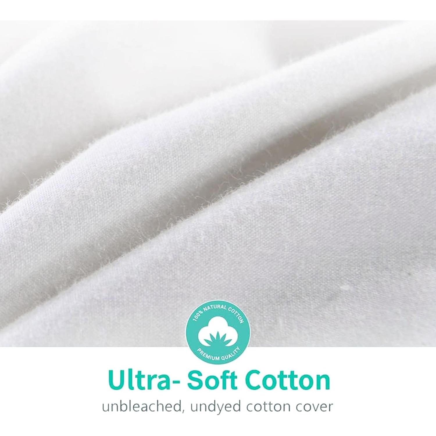 Edredón de Plumas de Pato APSMILE Twin 100% Algodón Orgánico